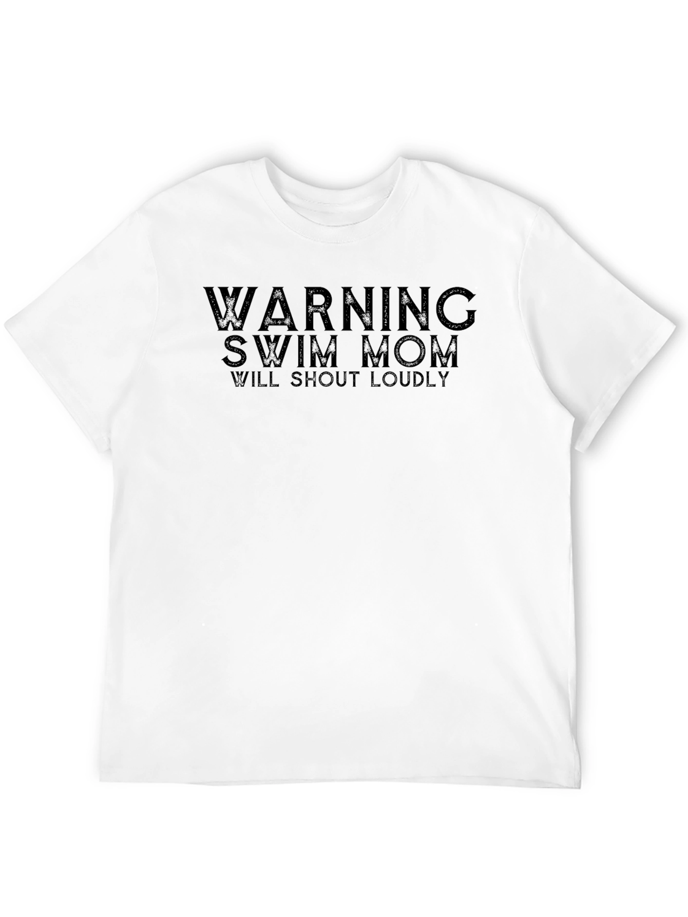 Warning Swim Mom T-Shirt - Loudly Supportive Tee