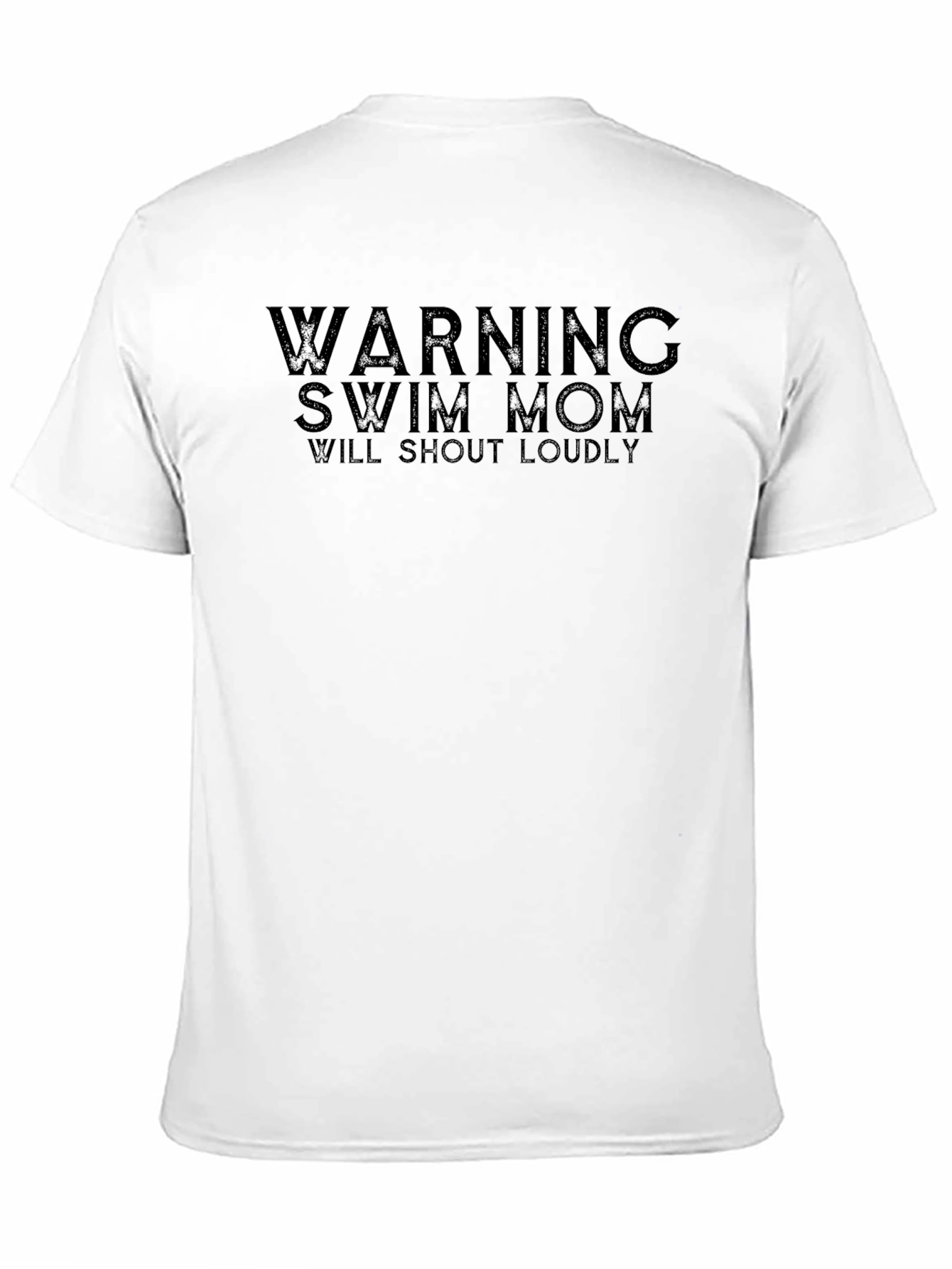Warning Swim Mom T-Shirt - Loudly Supportive Tee