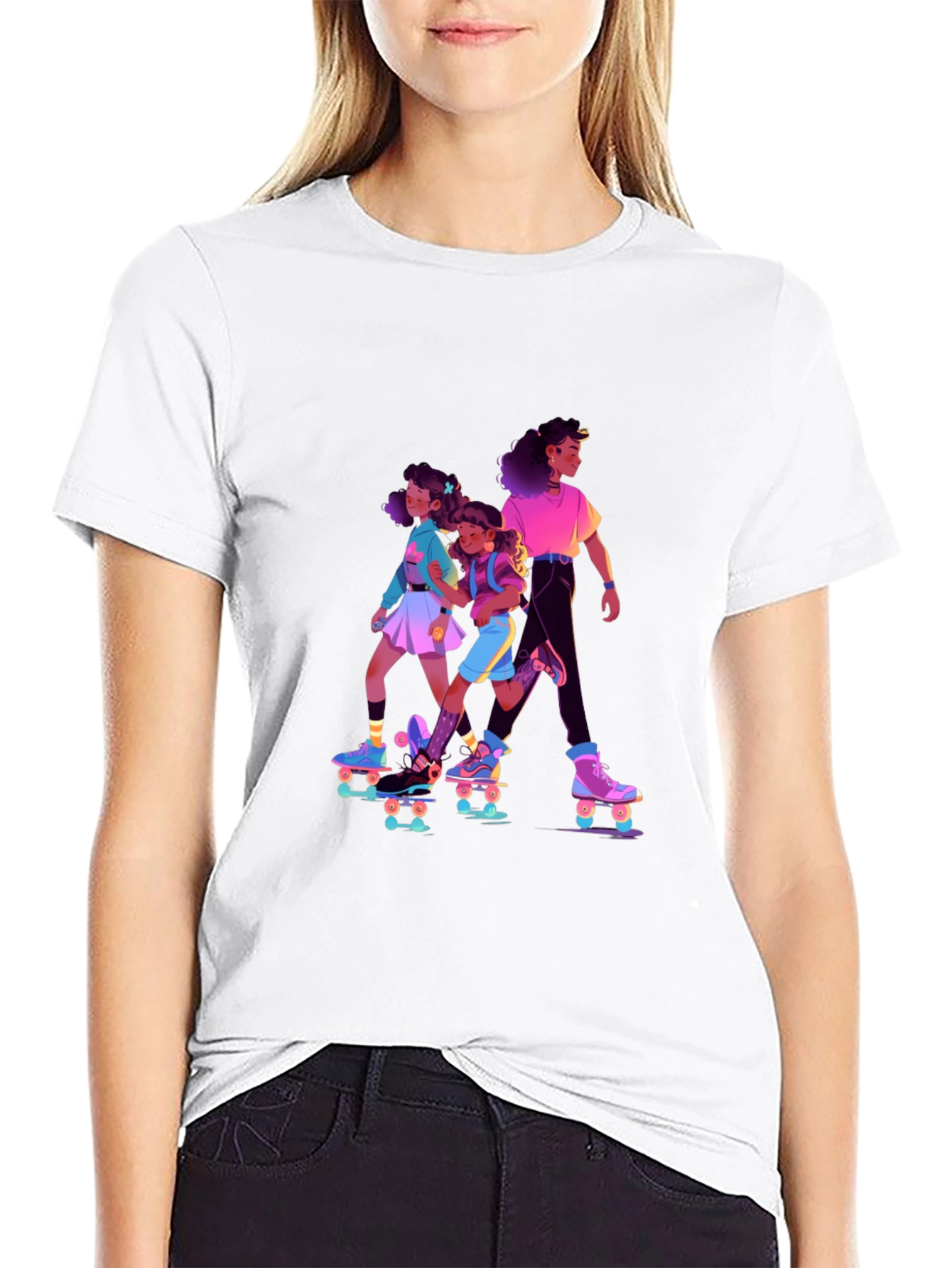 Retro Roller Girls Graphic Tee