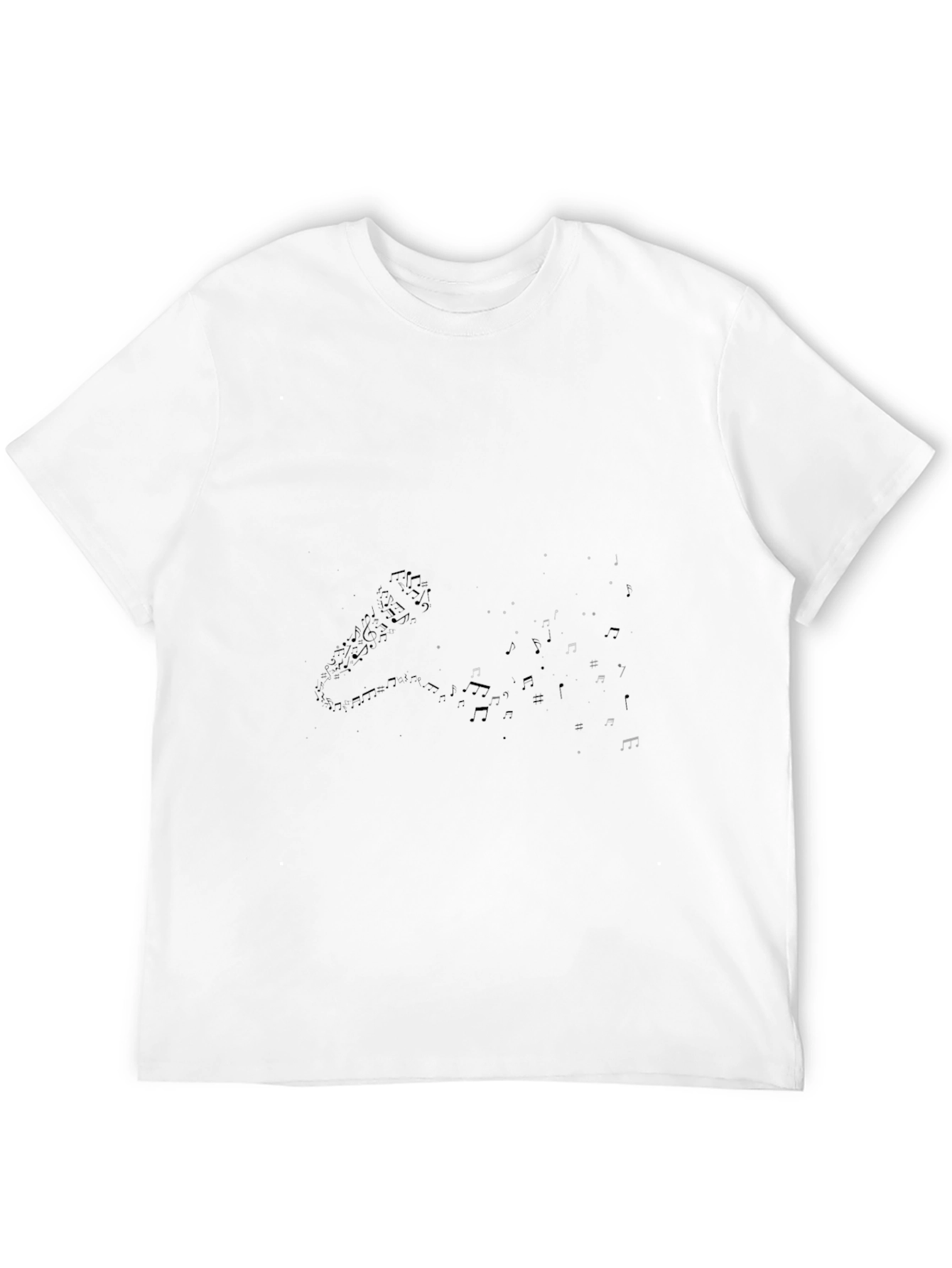 Microphone & Notes Black Graphic Tee