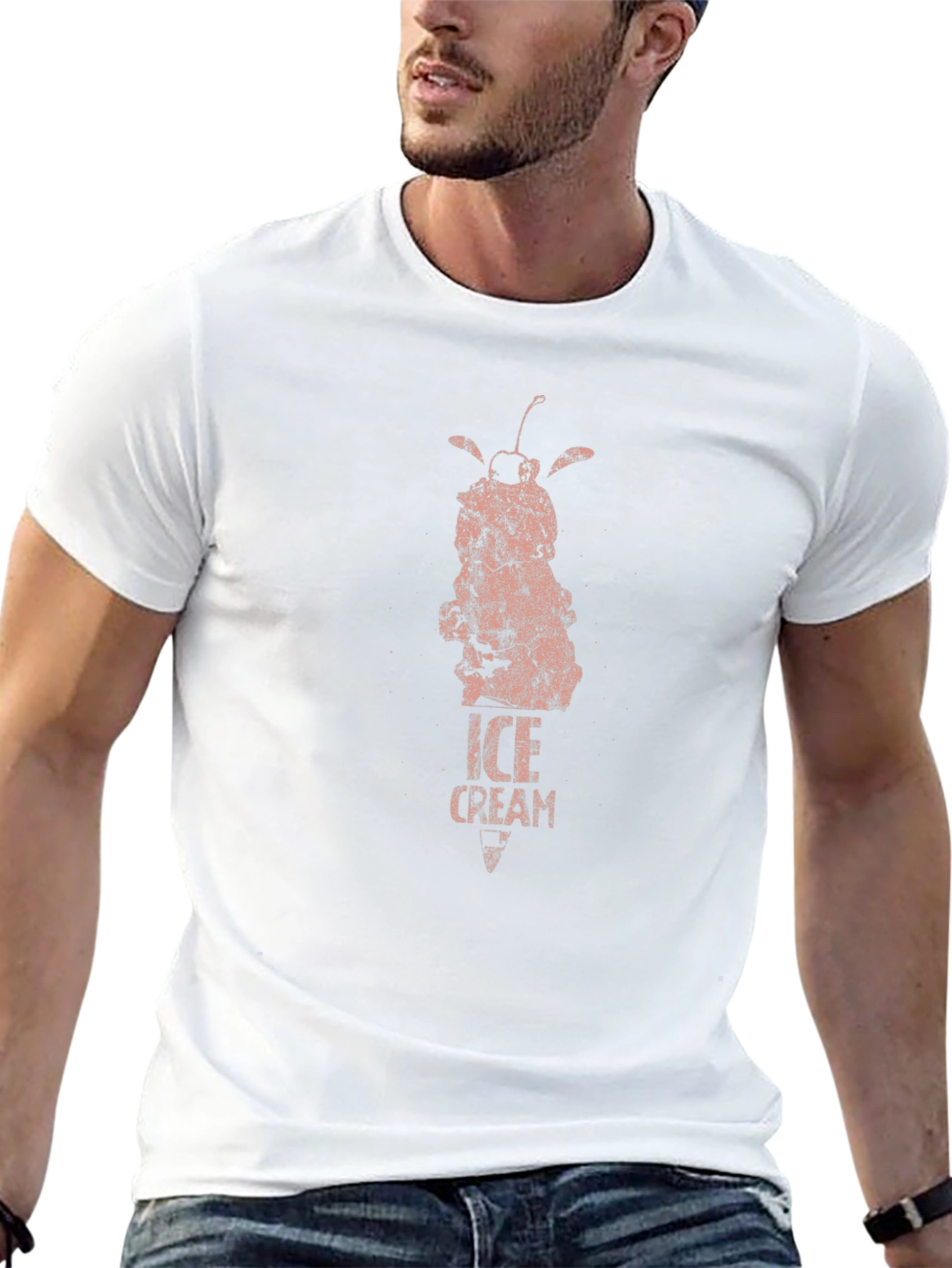 Ice Cream Graphic Tee - Unique Retro Design