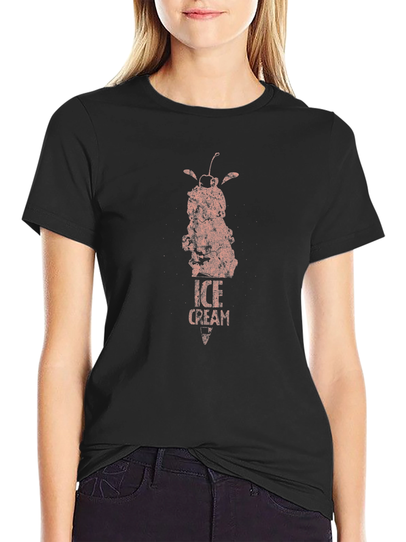 Ice Cream Graphic Tee - Unique Retro Design