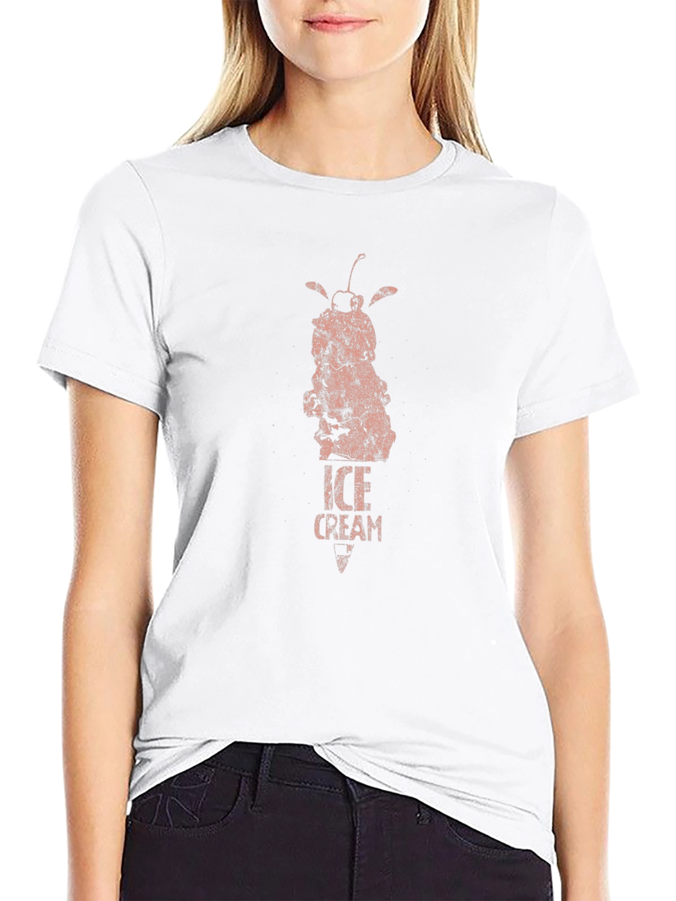 Ice Cream Graphic Tee - Unique Retro Design