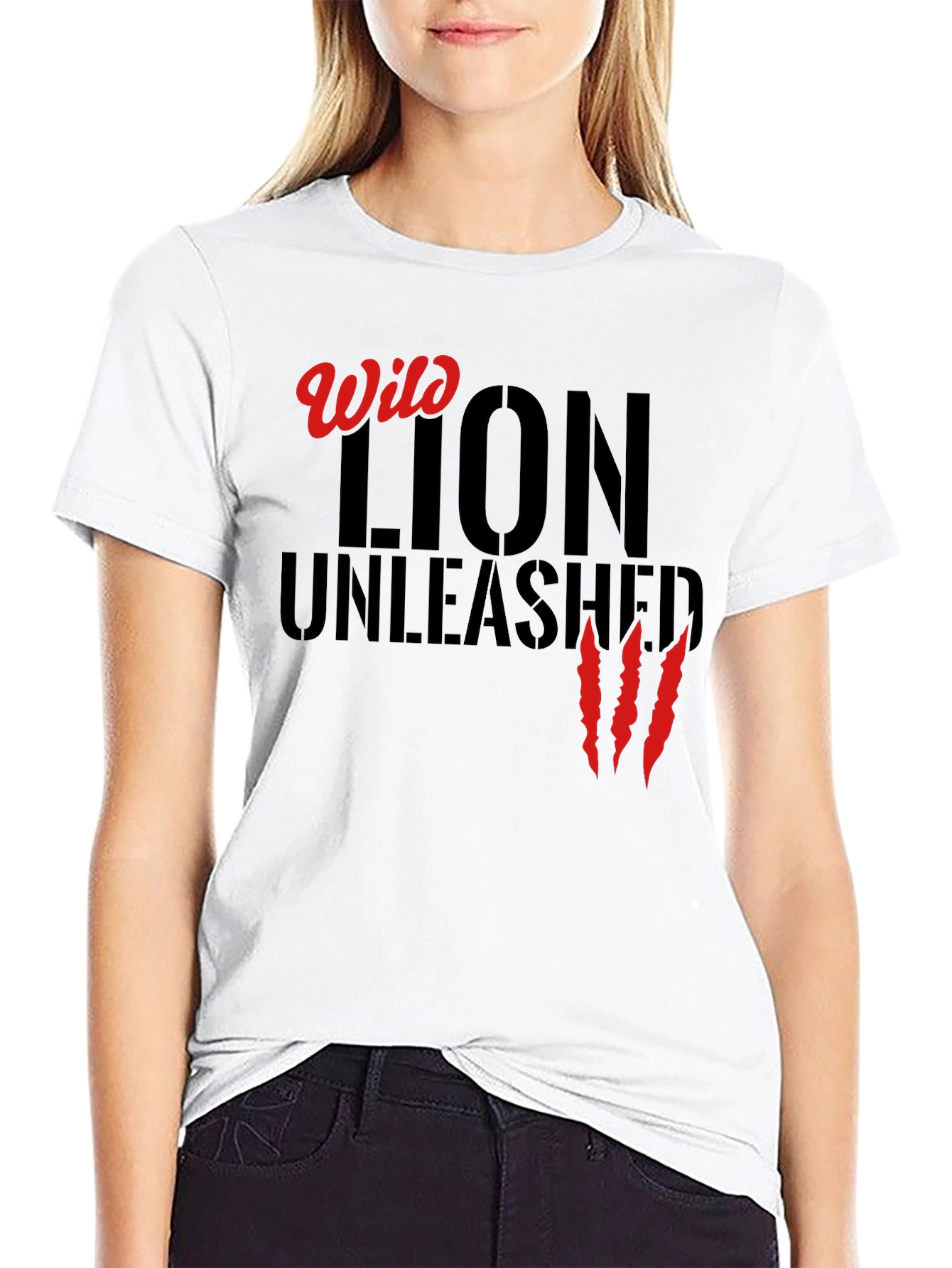 Wild Lion Unleashed Graphic Tee