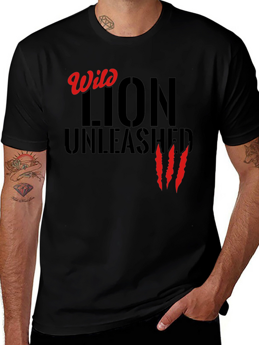 Wild Lion Unleashed Graphic Tee