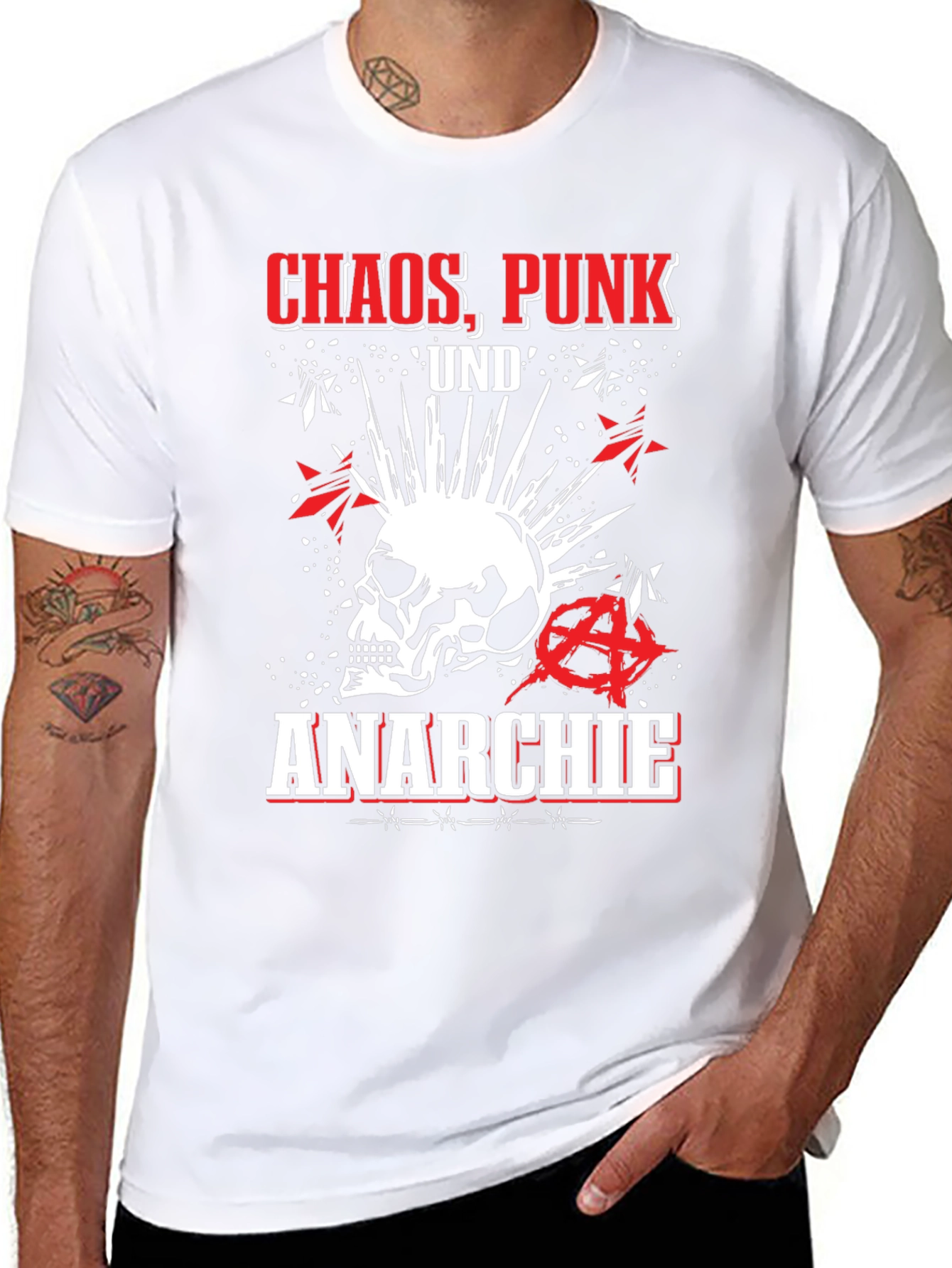 Chaos Punk Anarchy Graphic Tee