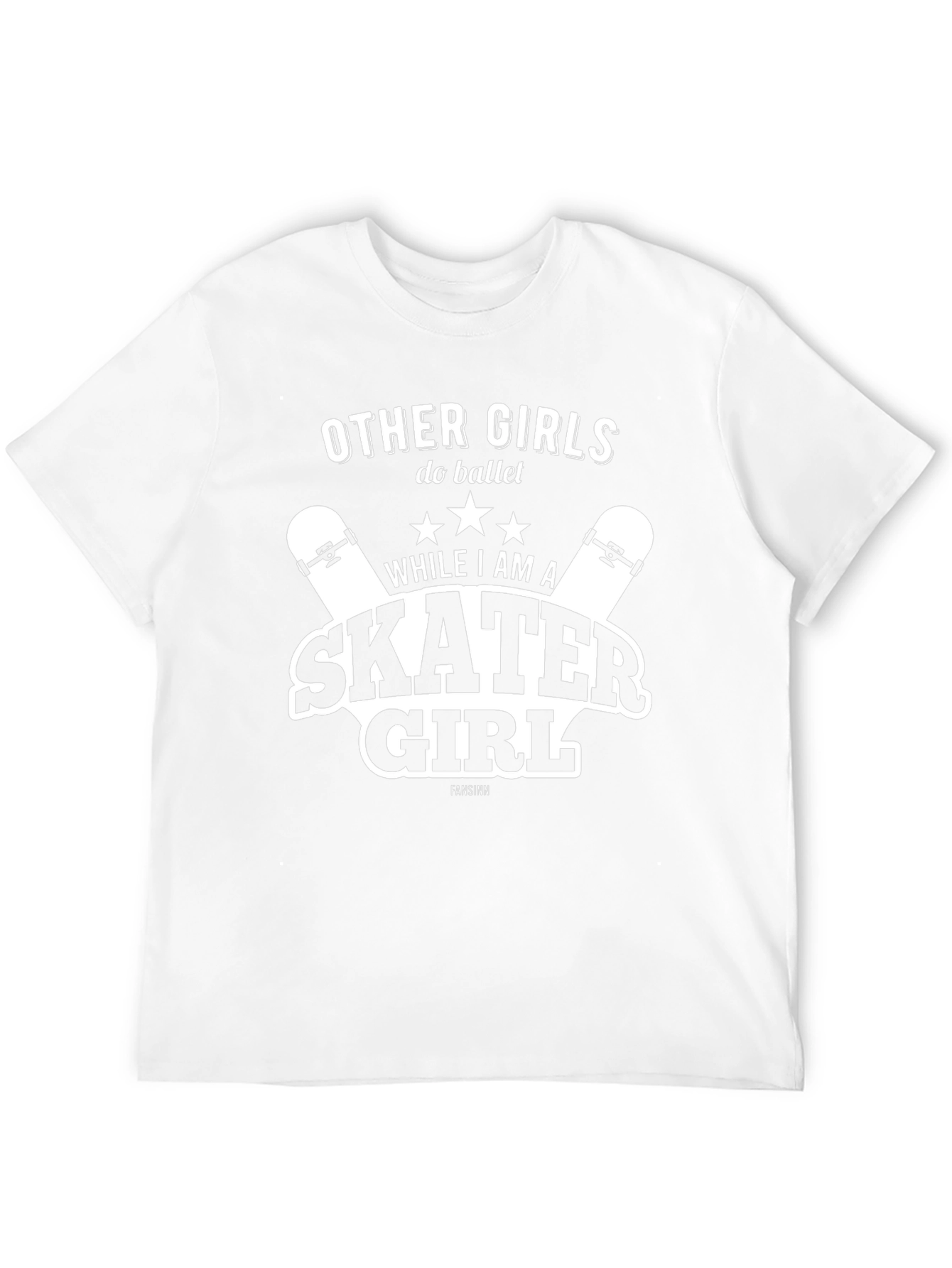 Skater Girl Graphic T-Shirt - Black Tee