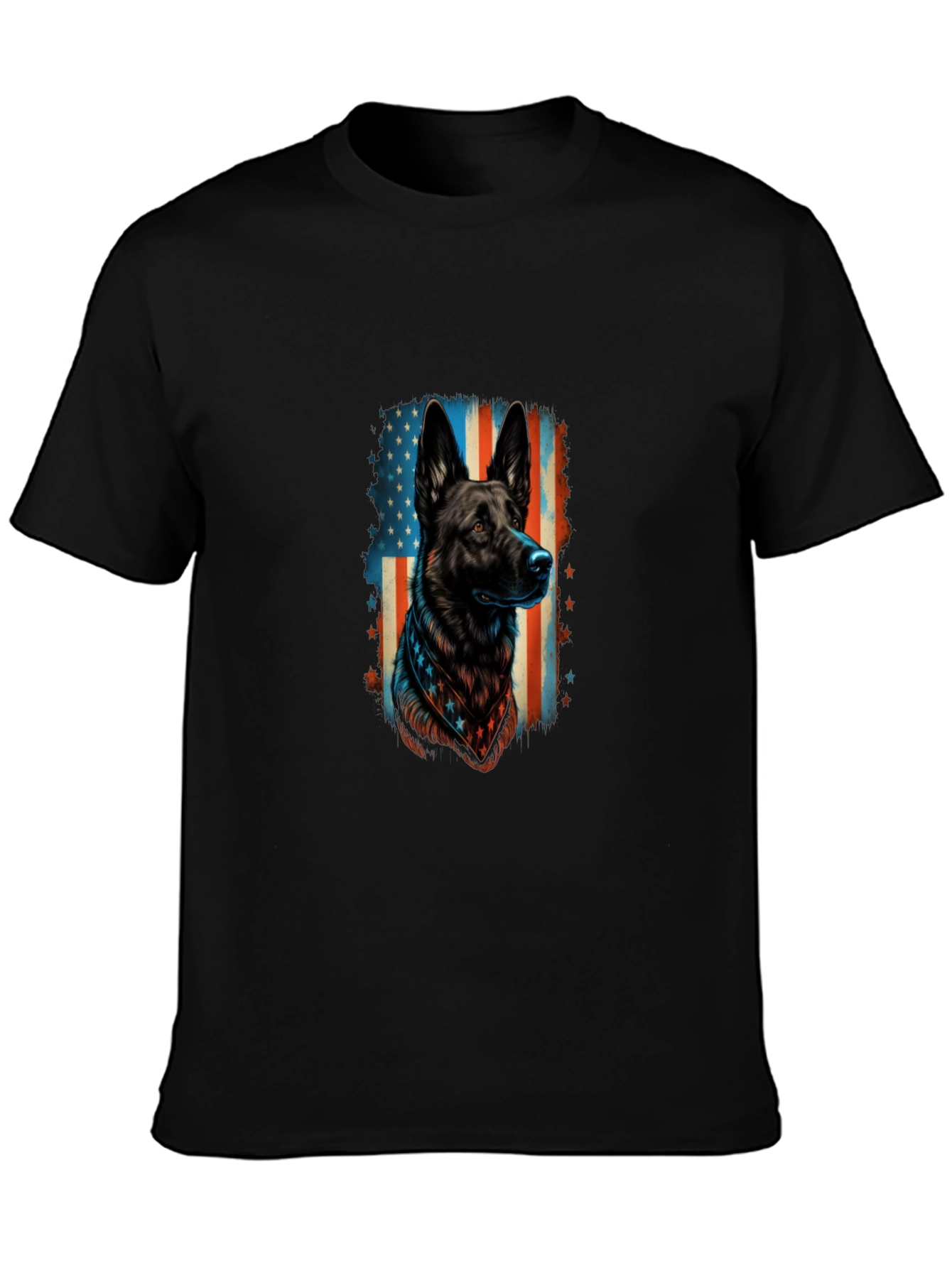 Patriotic German Shepherd Graphic Tee