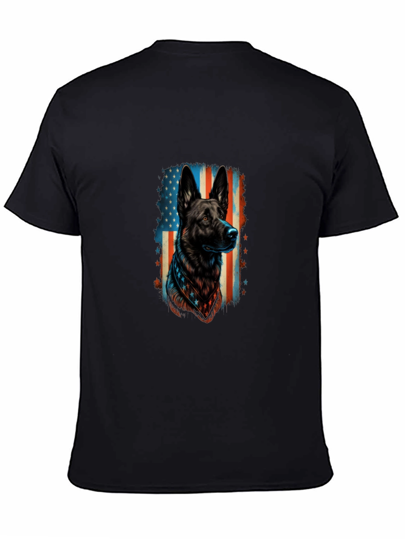 Patriotic German Shepherd Graphic Tee