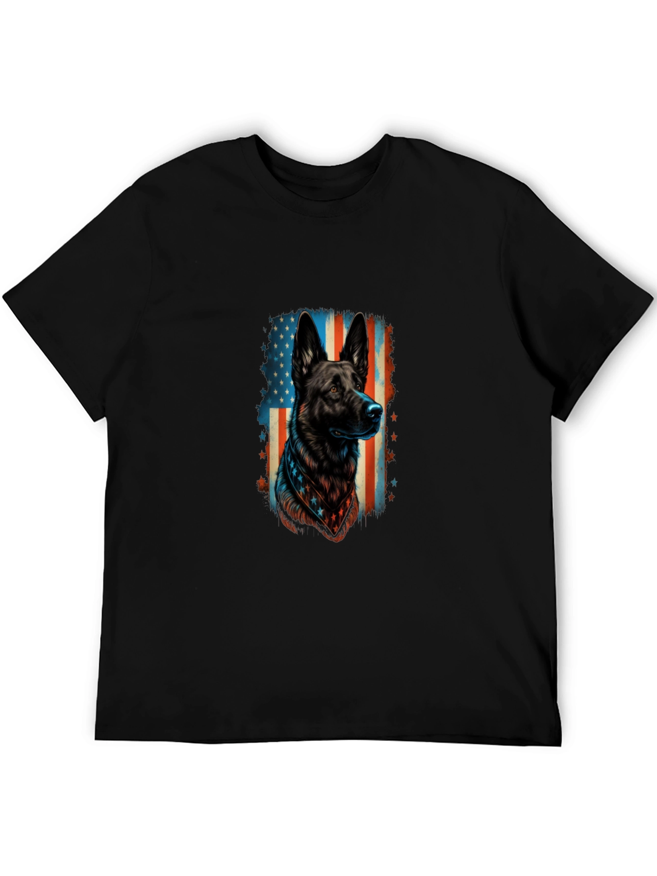 Patriotic German Shepherd Graphic Tee