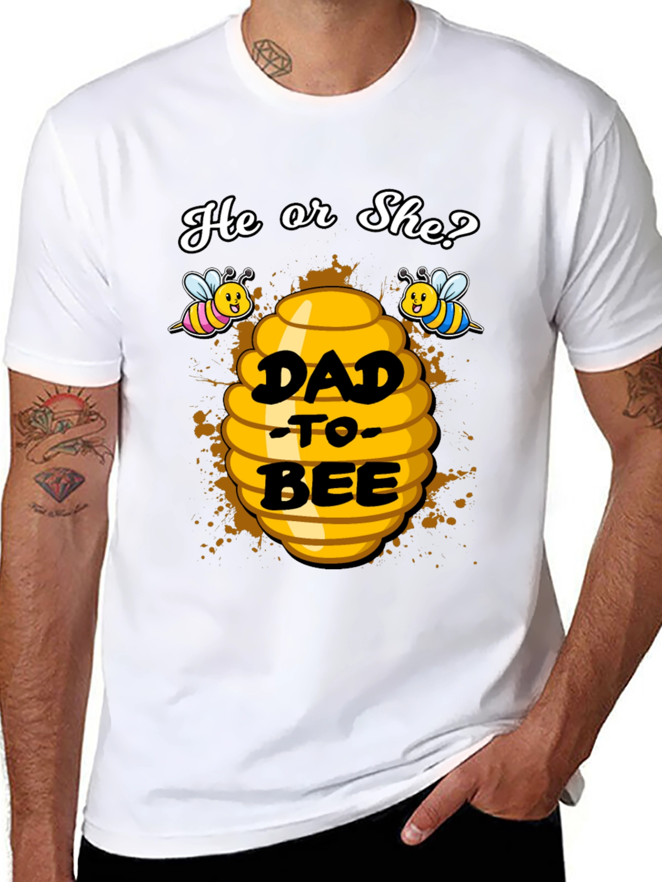 Dad-to-Bee Gender Reveal T-Shirt
