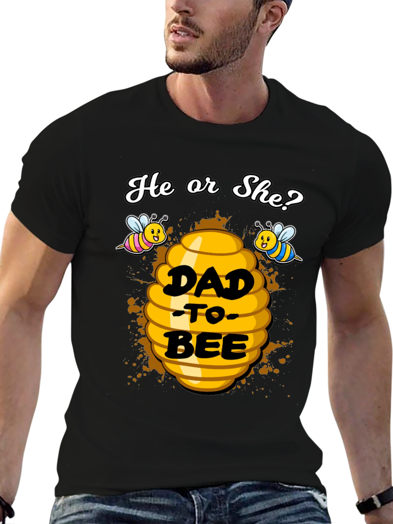 Dad-to-Bee Gender Reveal T-Shirt