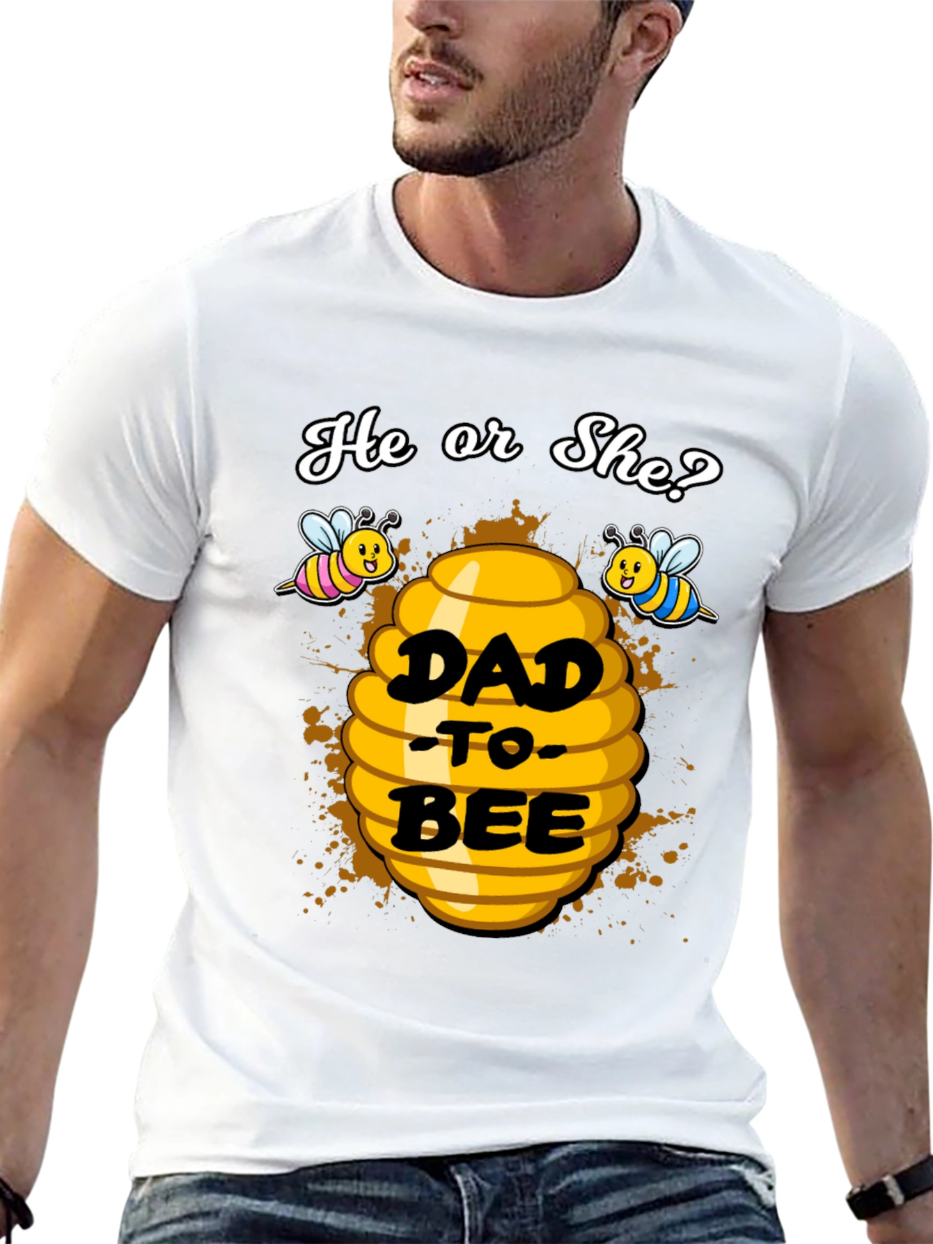 Dad-to-Bee Gender Reveal T-Shirt