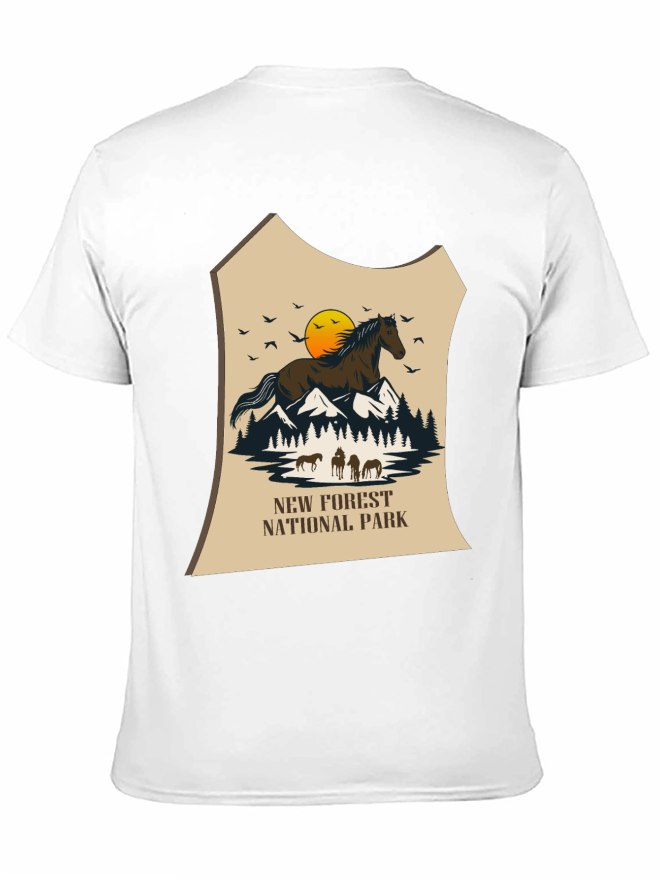 New Forest National Park Horse Graphic Tee