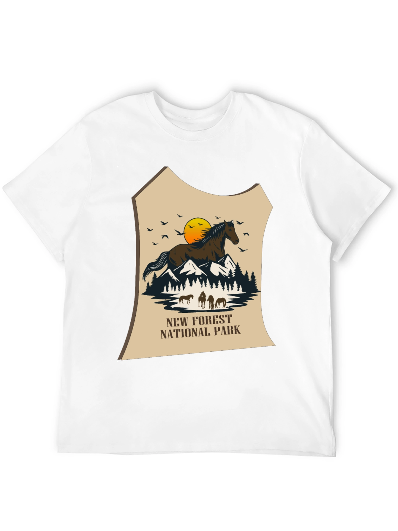 New Forest National Park Horse Graphic Tee