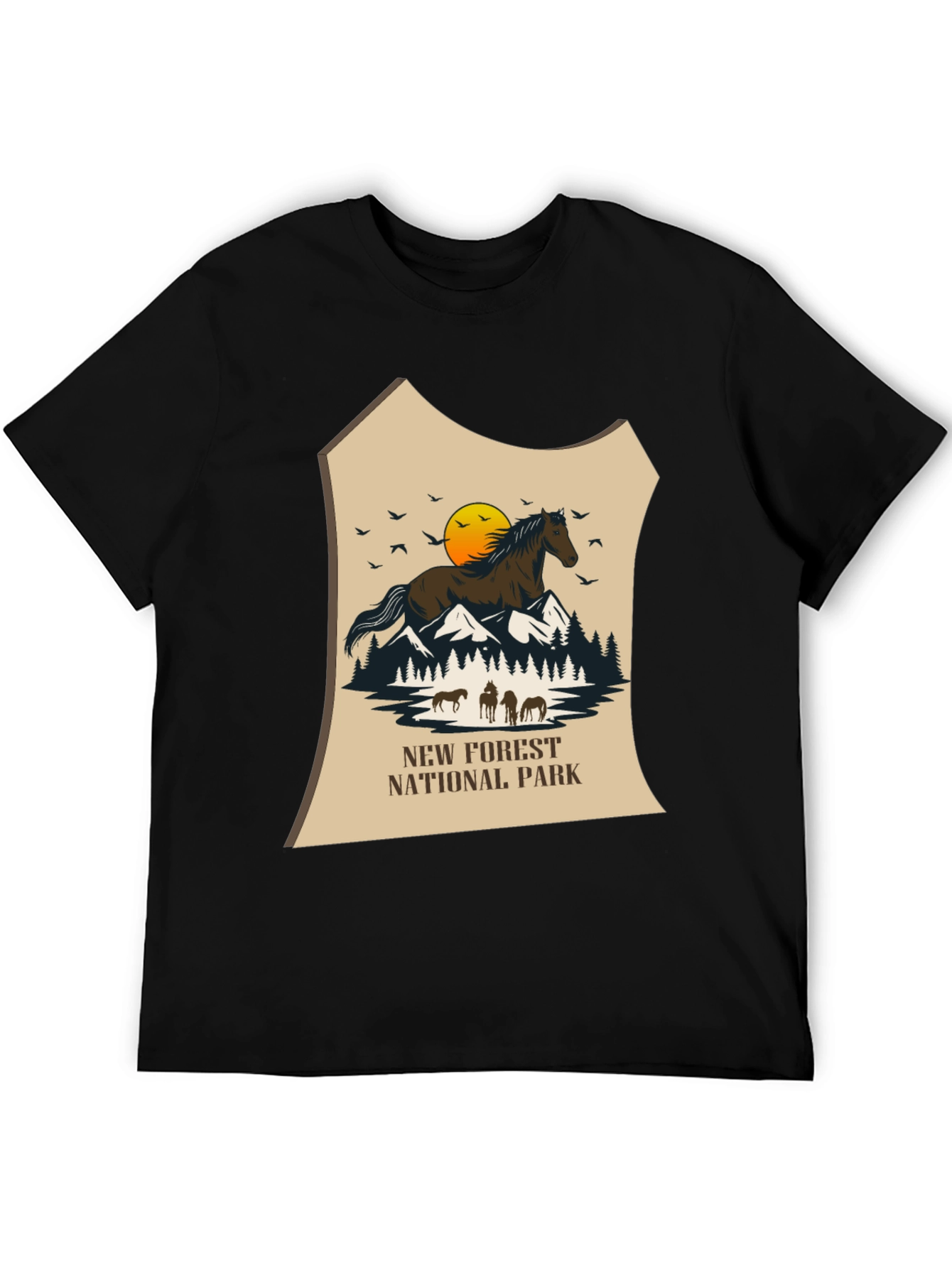 New Forest National Park Horse Graphic Tee