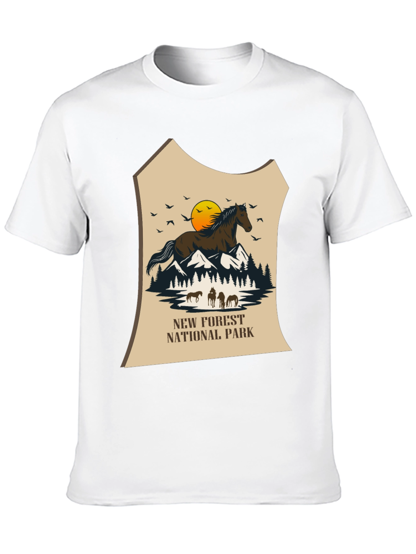 New Forest National Park Horse Graphic Tee