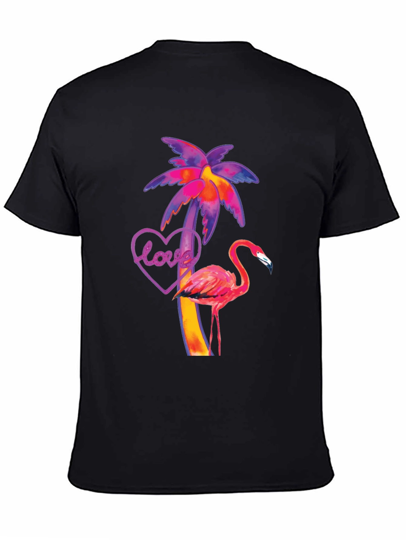 Tropical Flamingo Love T-Shirt