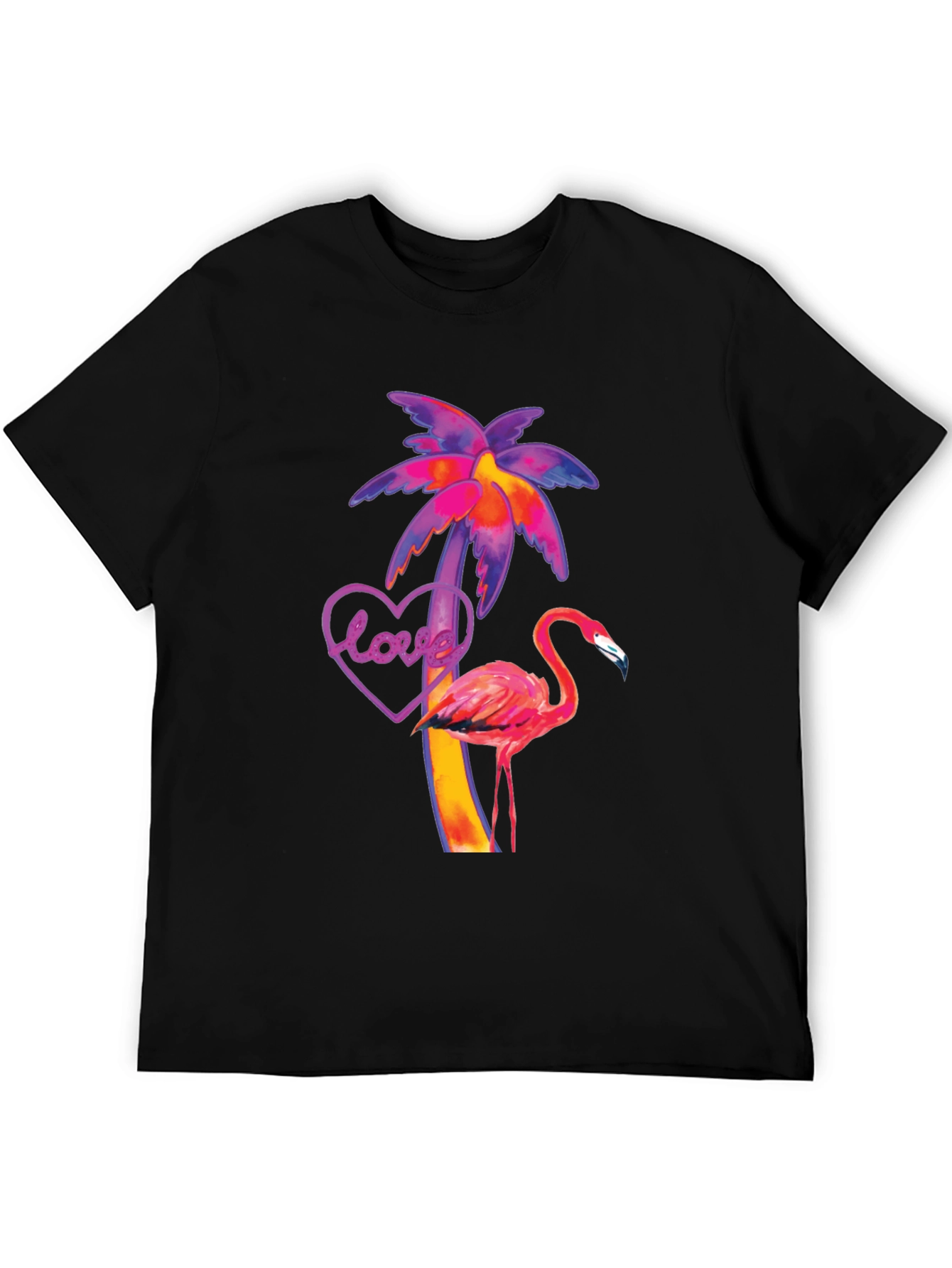 Tropical Flamingo Love T-Shirt