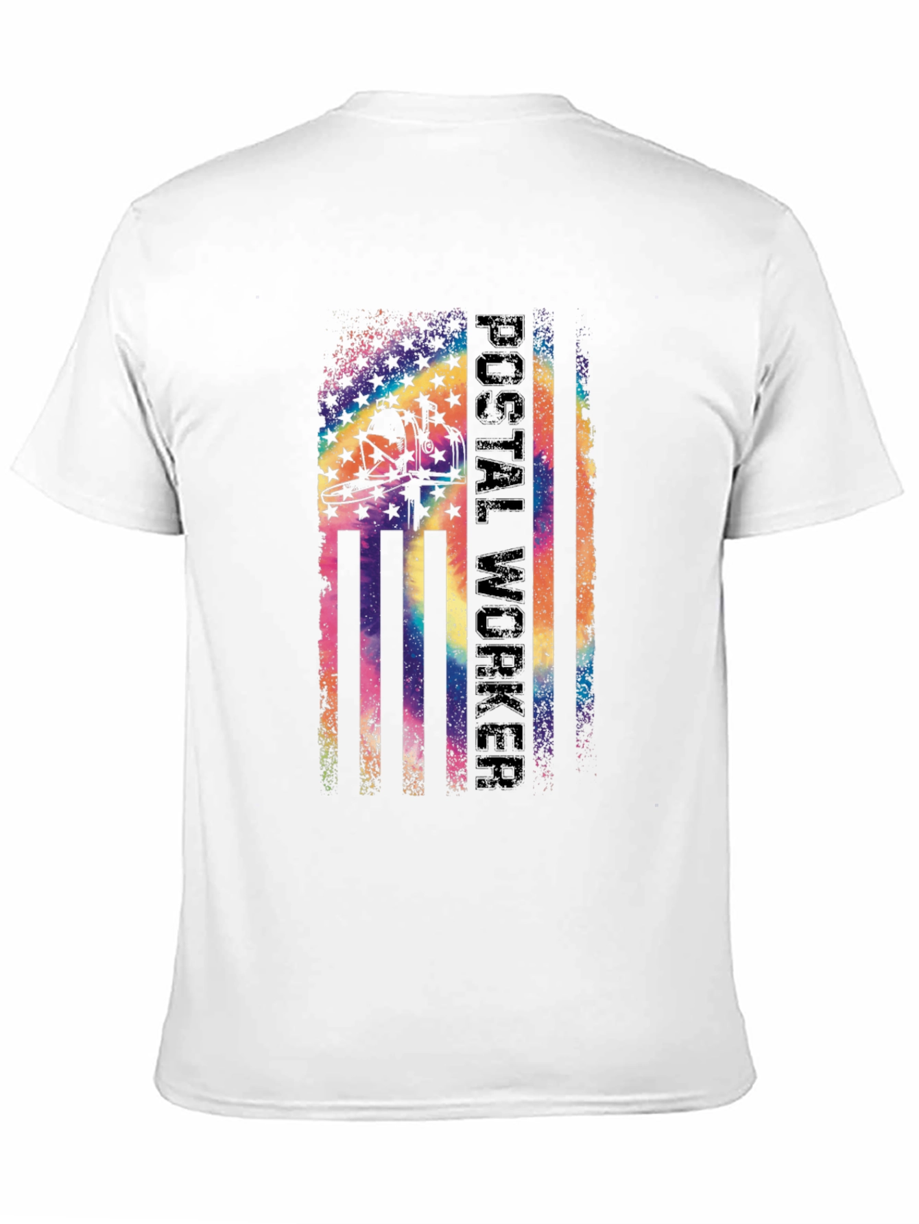 Postal Worker American Flag T-Shirt