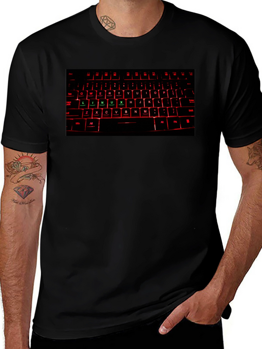 Linux Keyboard T-Shirt - Techie Gift