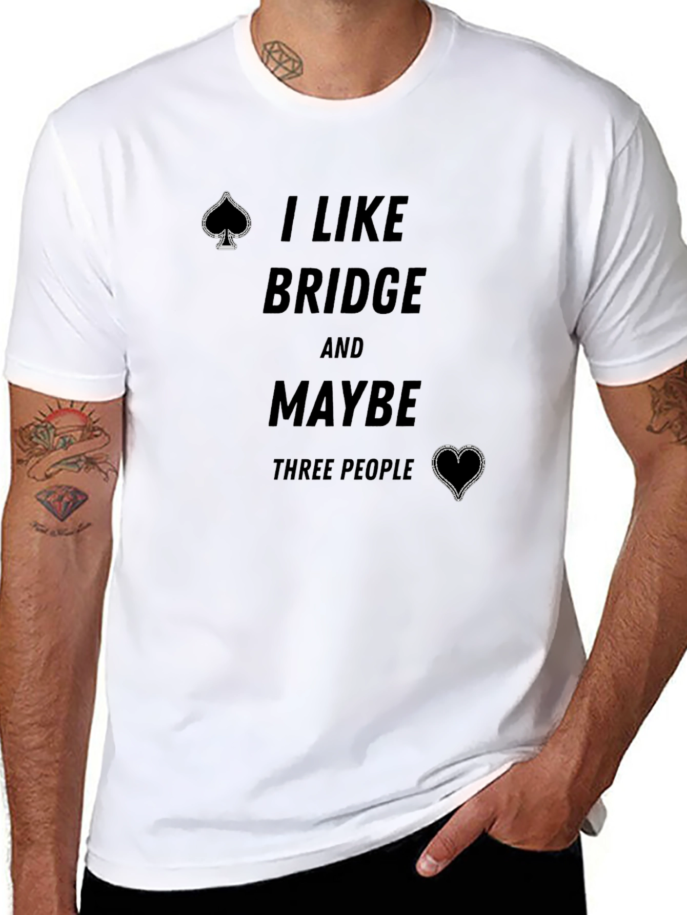 I Like Bridge And Maybe Three People T-Shirt