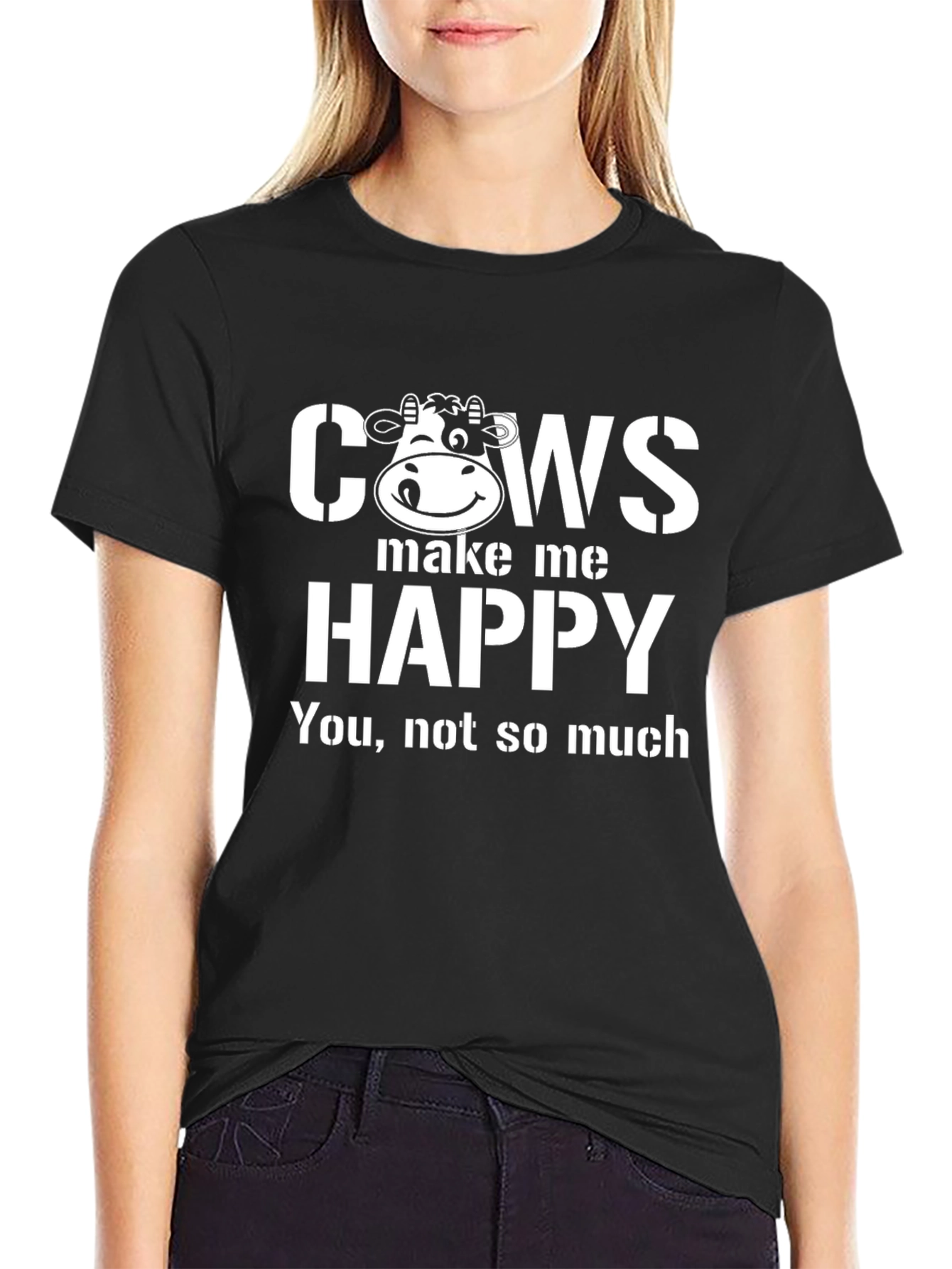 Cows Make Me Happy Graphic Tee