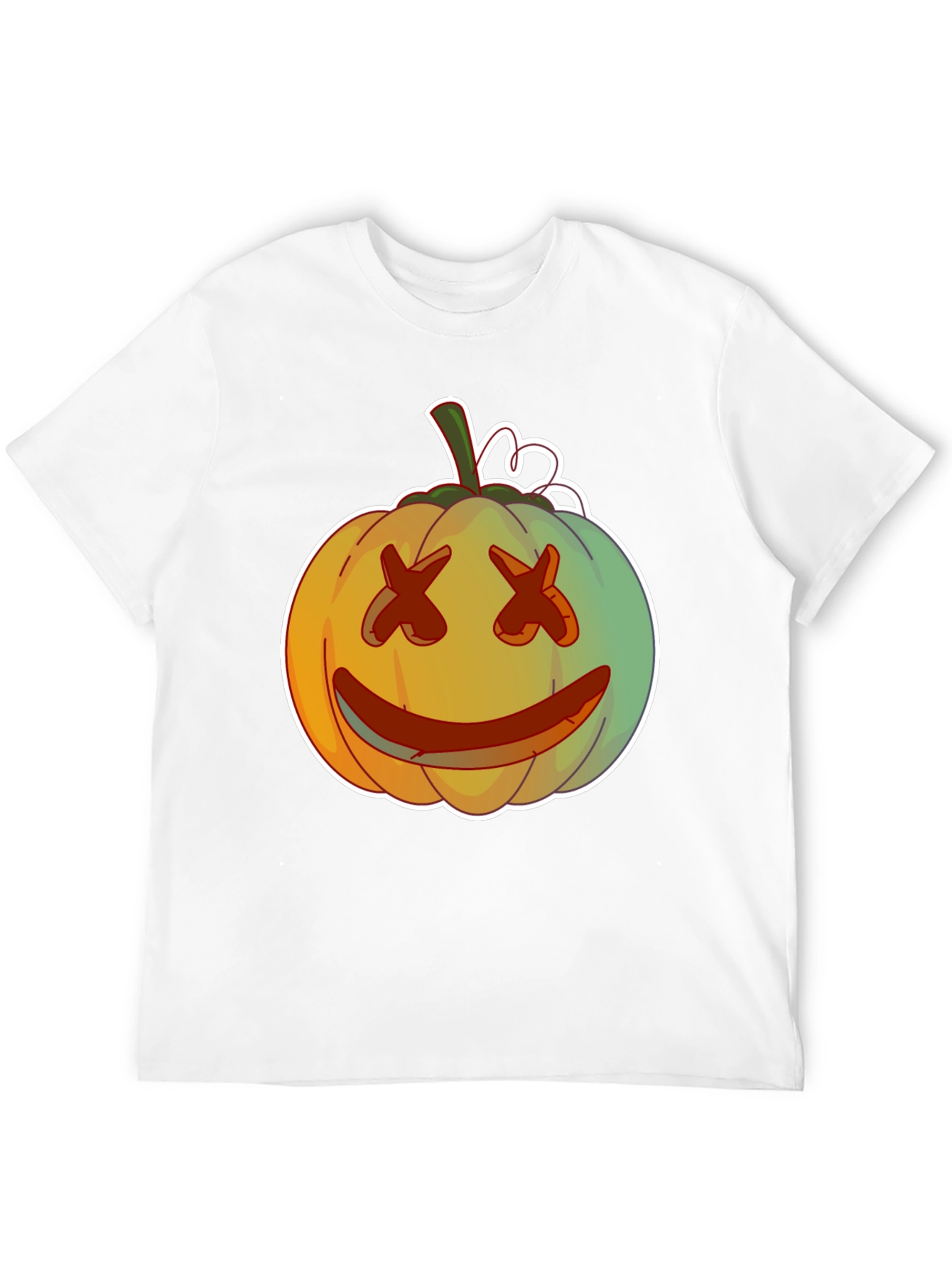 Pumpkin Face Graphic Tee - Spooky Season Style