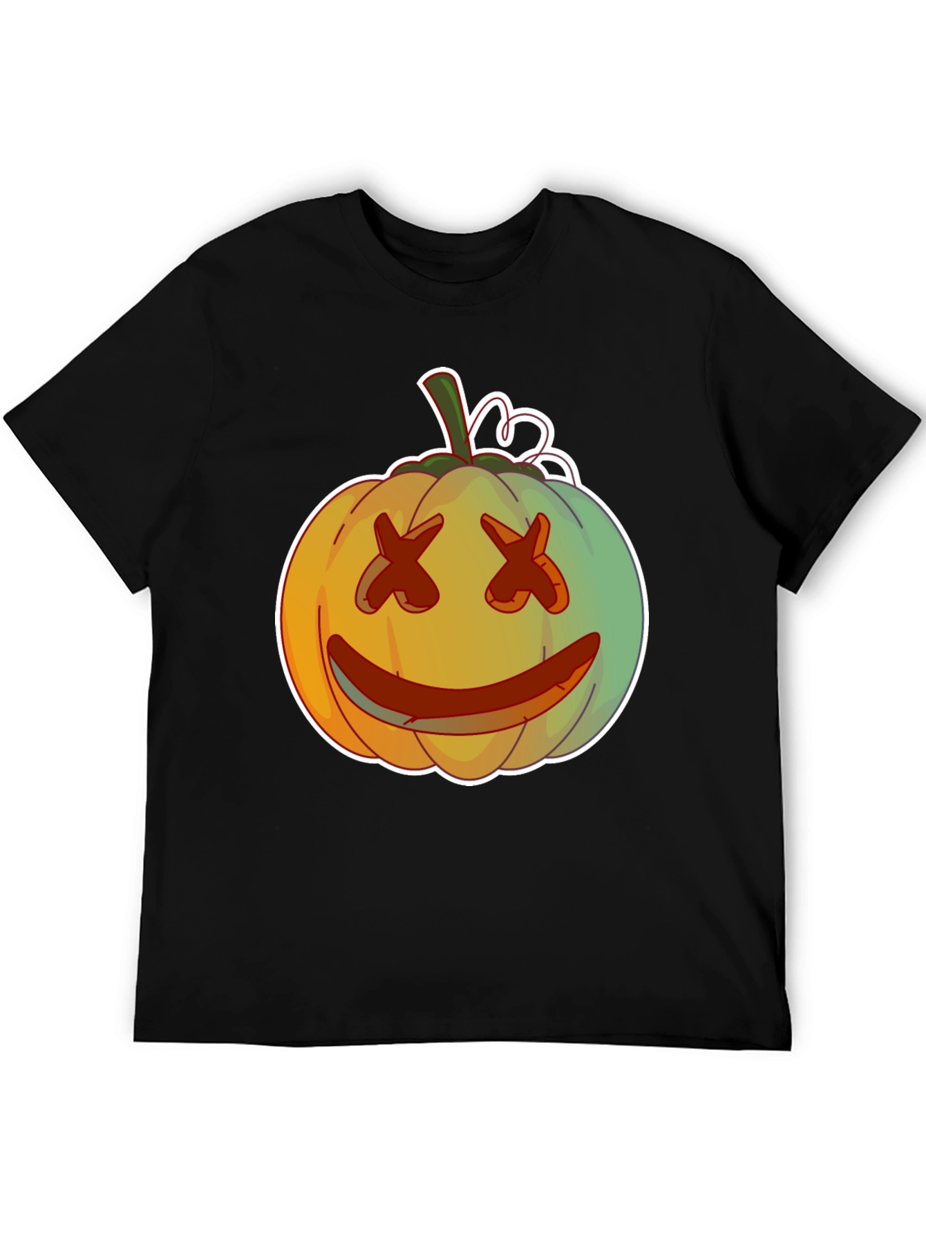 Pumpkin Face Graphic Tee - Spooky Season Style