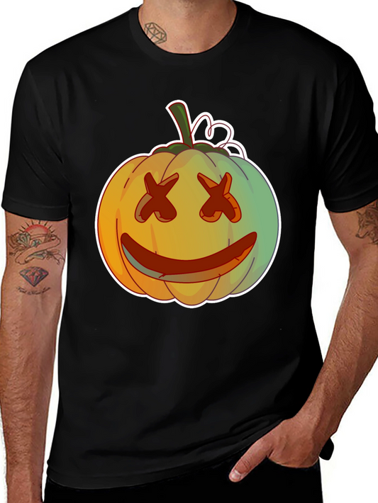 Pumpkin Face Graphic Tee - Spooky Season Style