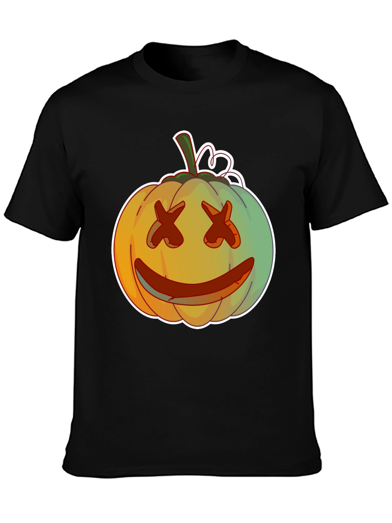 Pumpkin Face Graphic Tee - Spooky Season Style