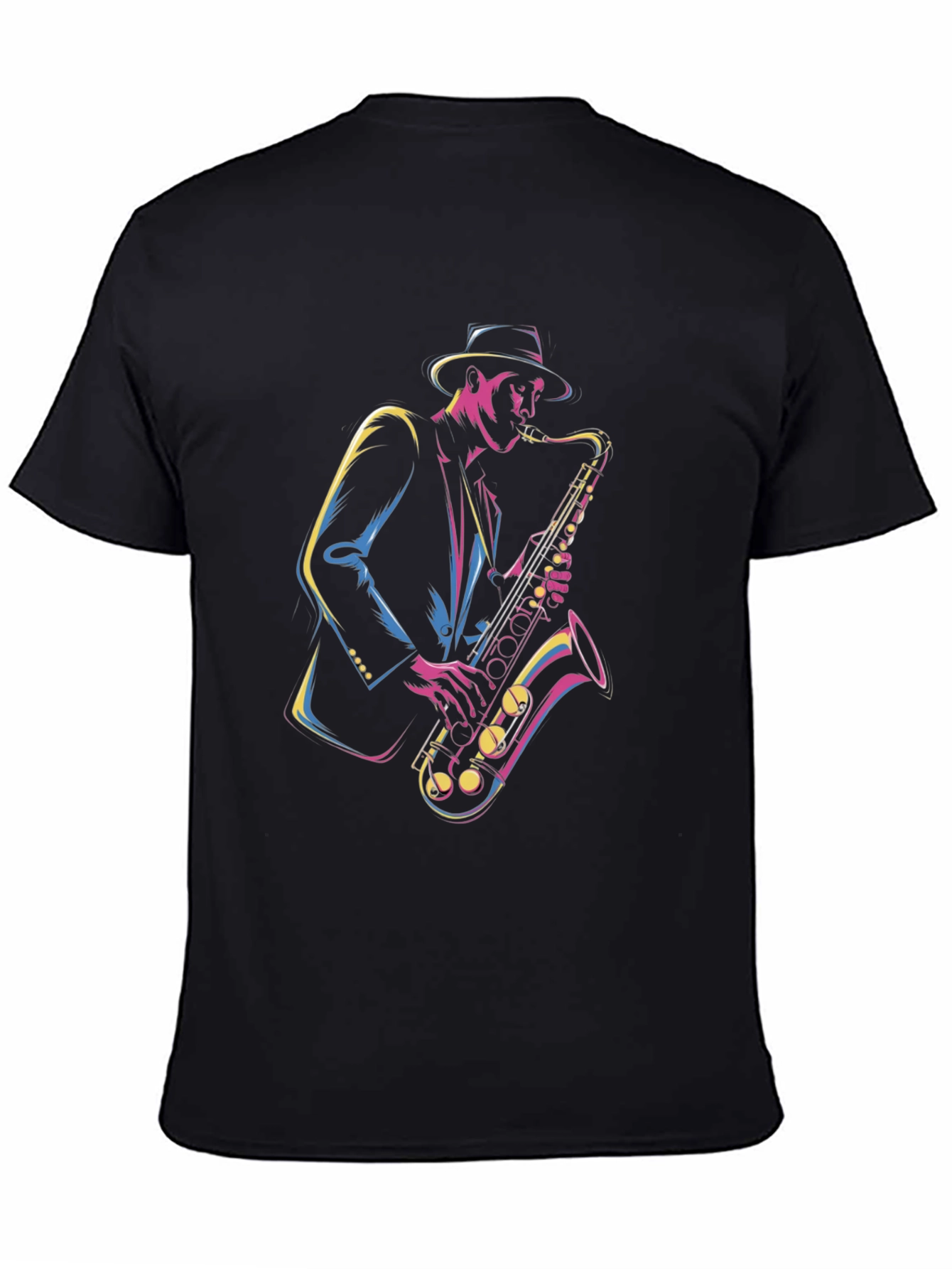 Jazz Saxophone Graphic T-Shirt - Musician Tee