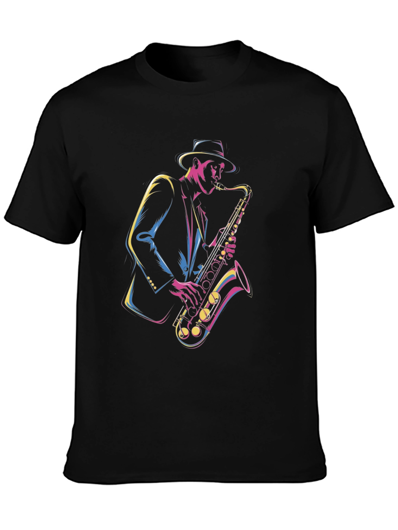 Jazz Saxophone Graphic T-Shirt - Musician Tee