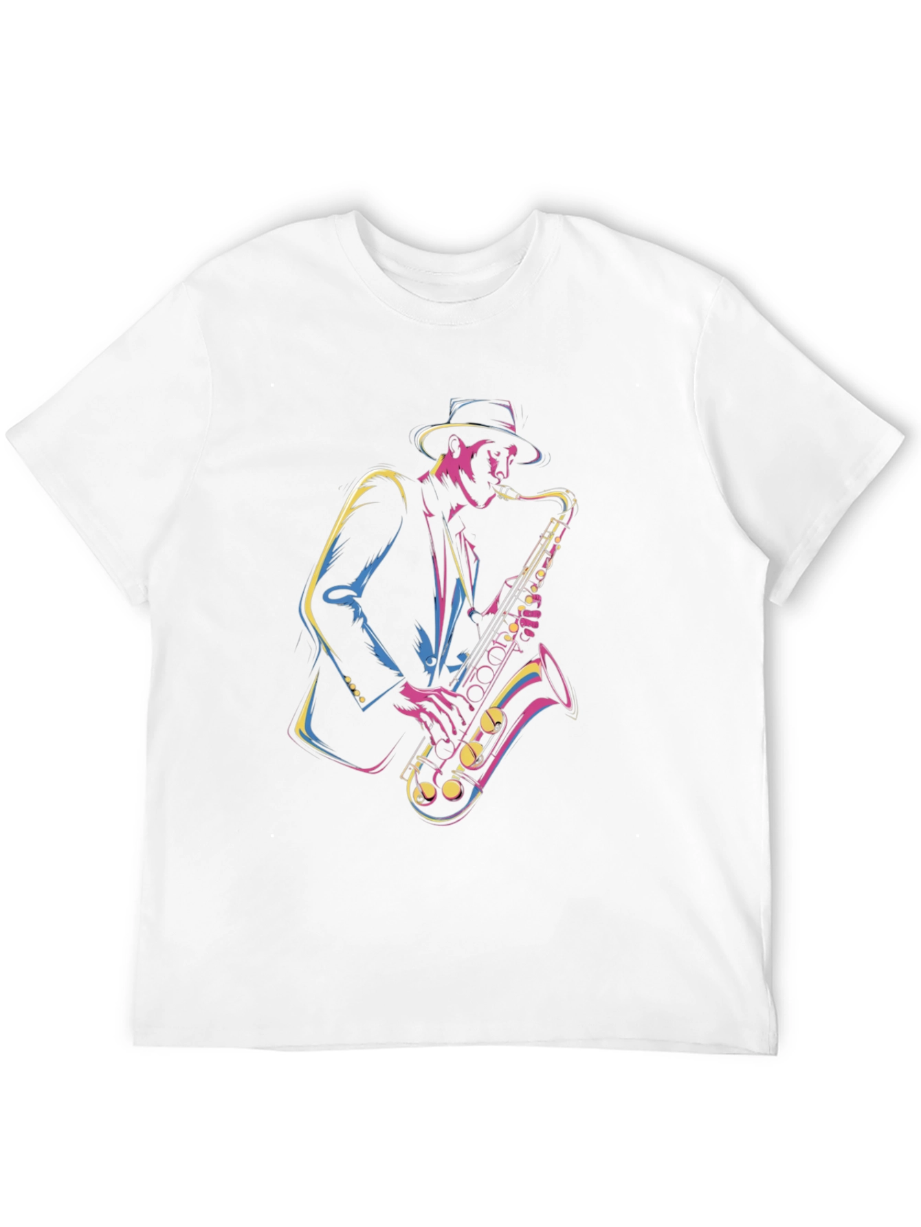Jazz Saxophone Graphic T-Shirt - Musician Tee