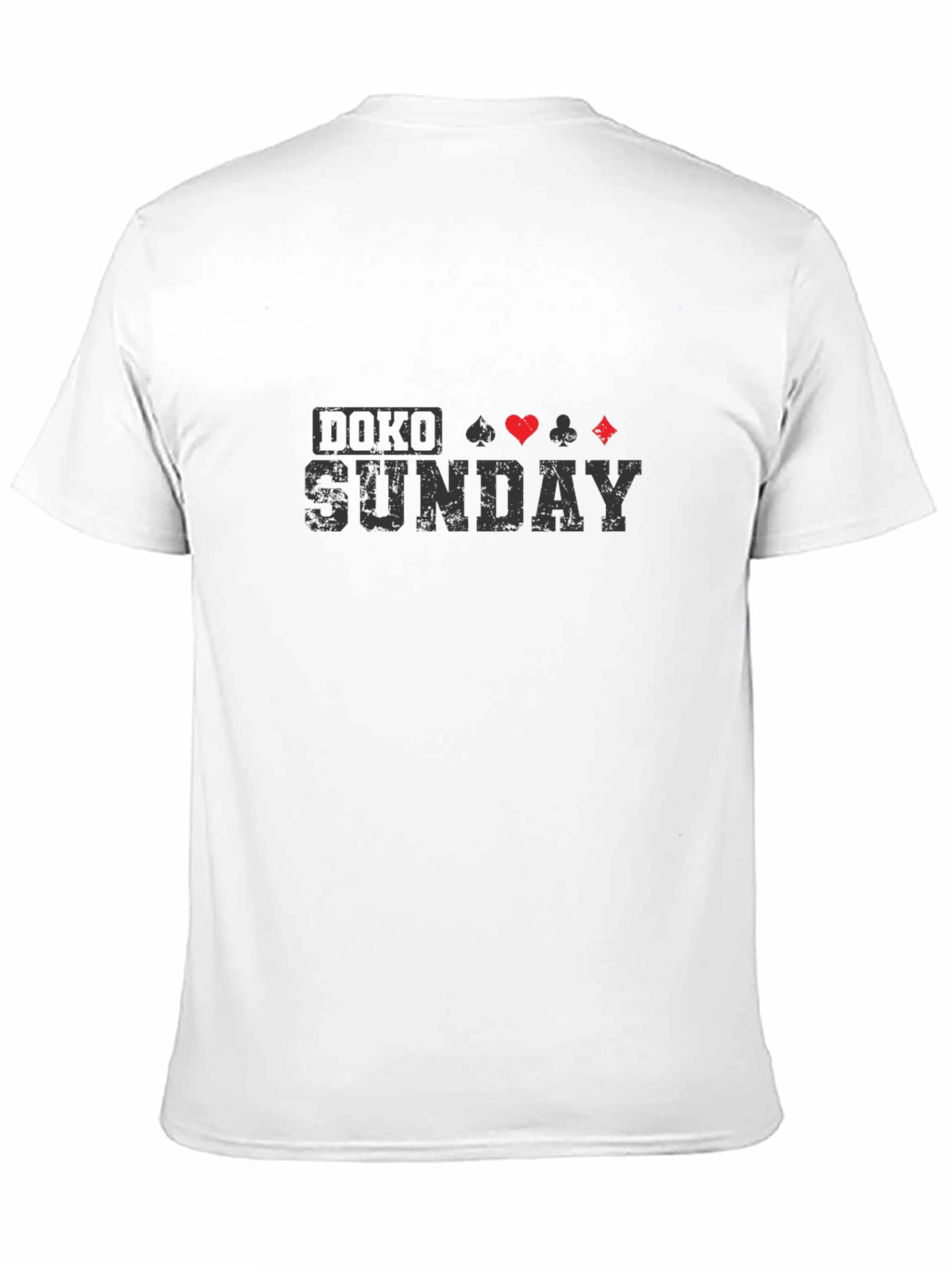 Doko Sunday Poker T-Shirt - Black Graphic Tee
