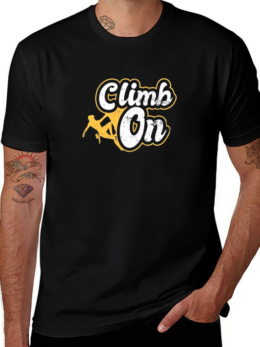 Climb On Graphic Tee - Black