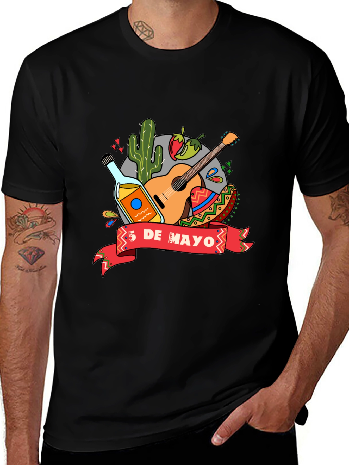 Cinco De Mayo Graphic T-Shirt - Festive Celebration Tee
