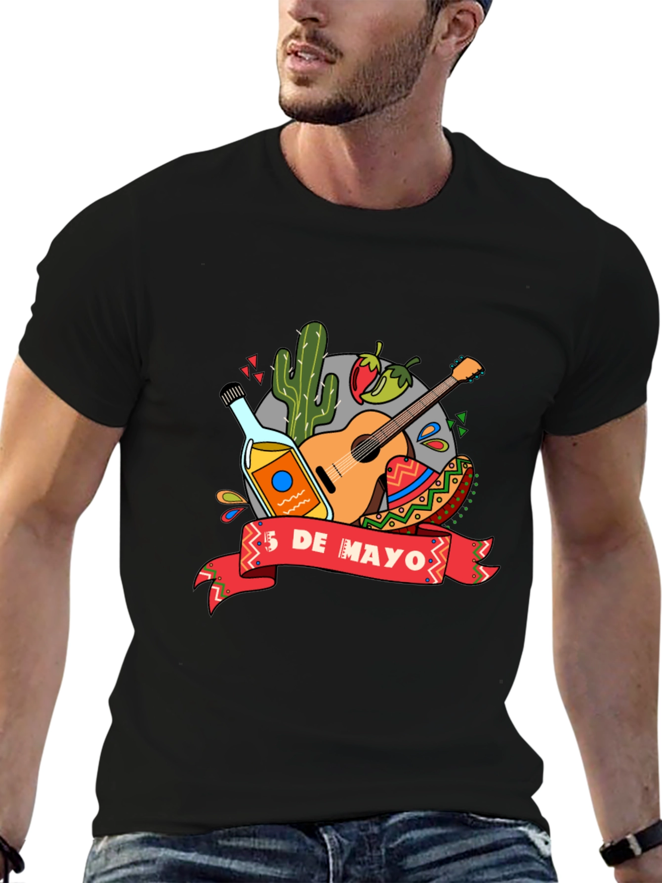 Cinco De Mayo Graphic T-Shirt - Festive Celebration Tee