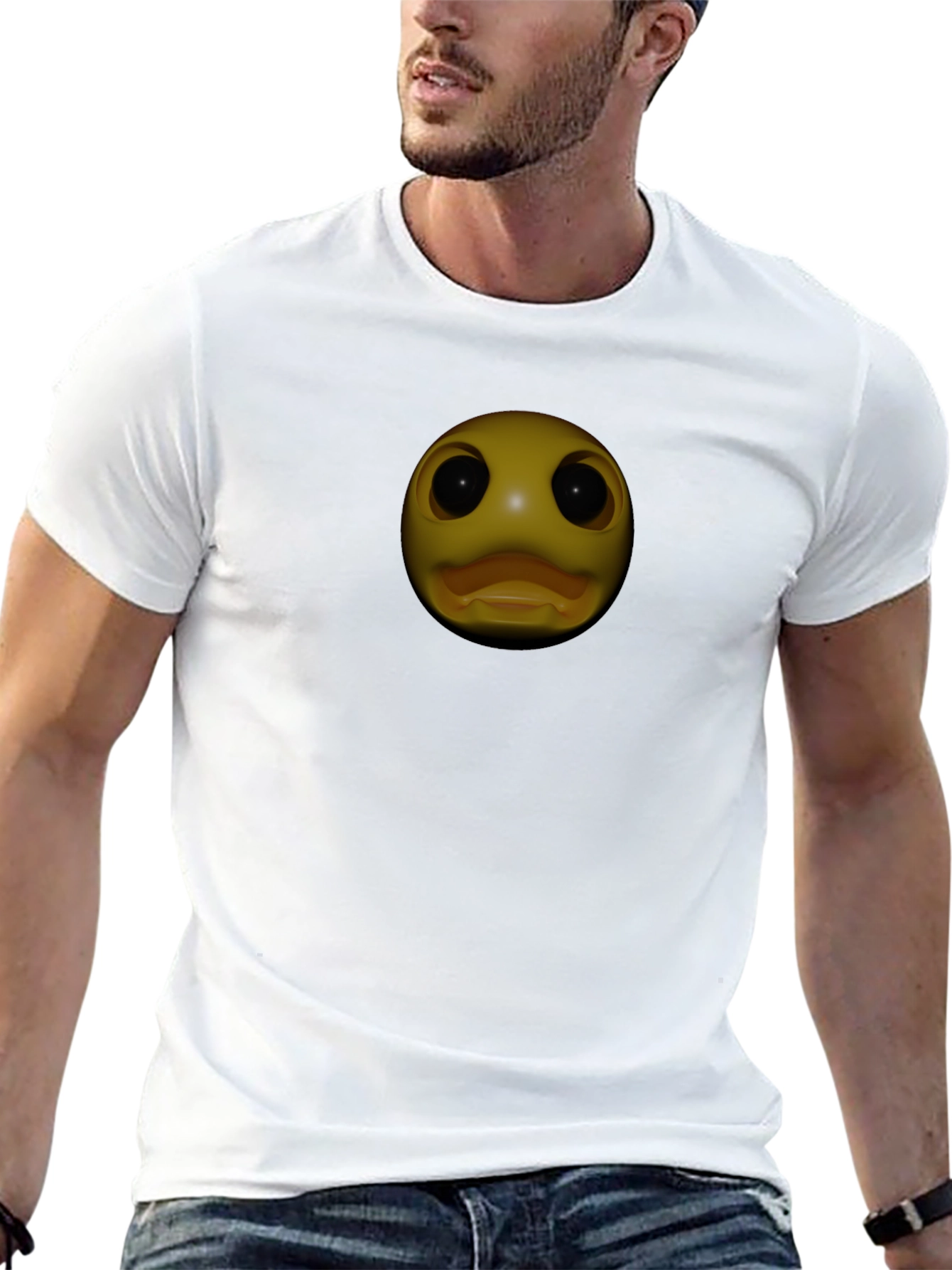 Duck Face Graphic T-Shirt - Black