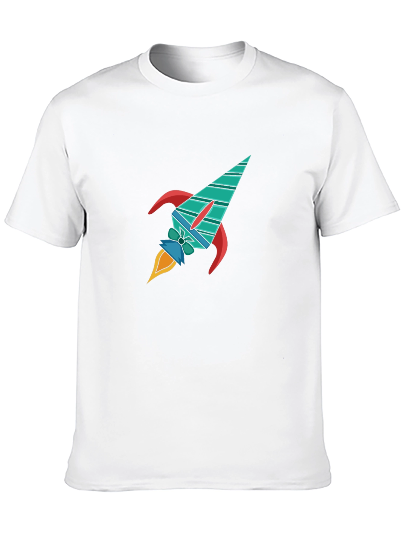 Rocket Graphic Black T-Shirt - Space Adventure Style
