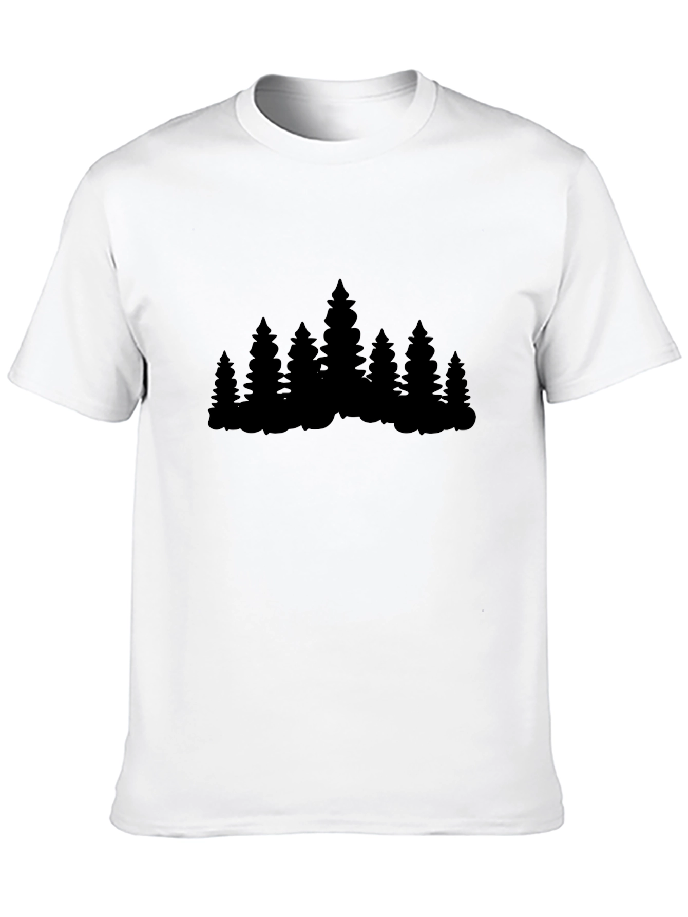 Nature Lover T-Shirt - Pine Tree Silhouette Design