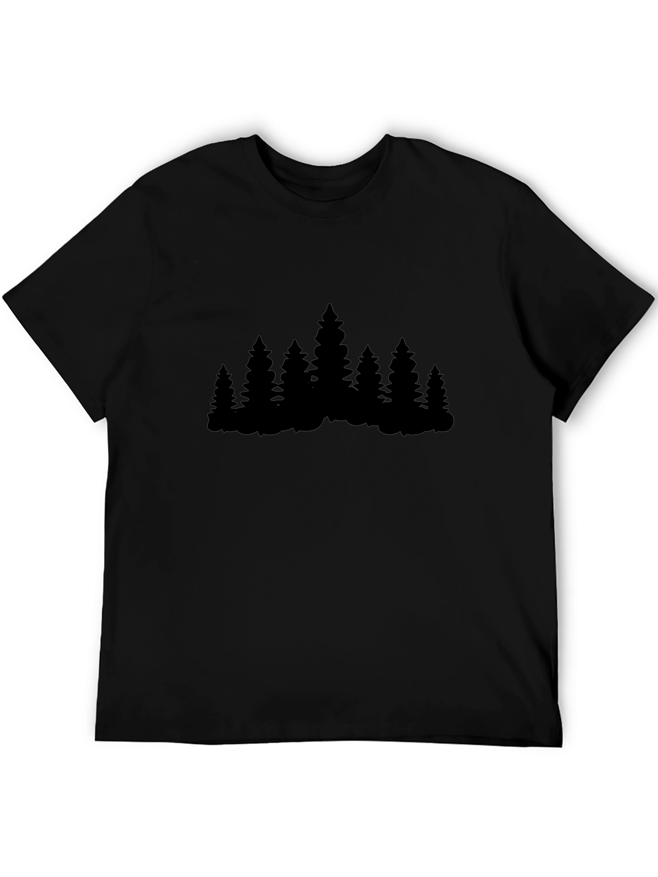 Nature Lover T-Shirt - Pine Tree Silhouette Design