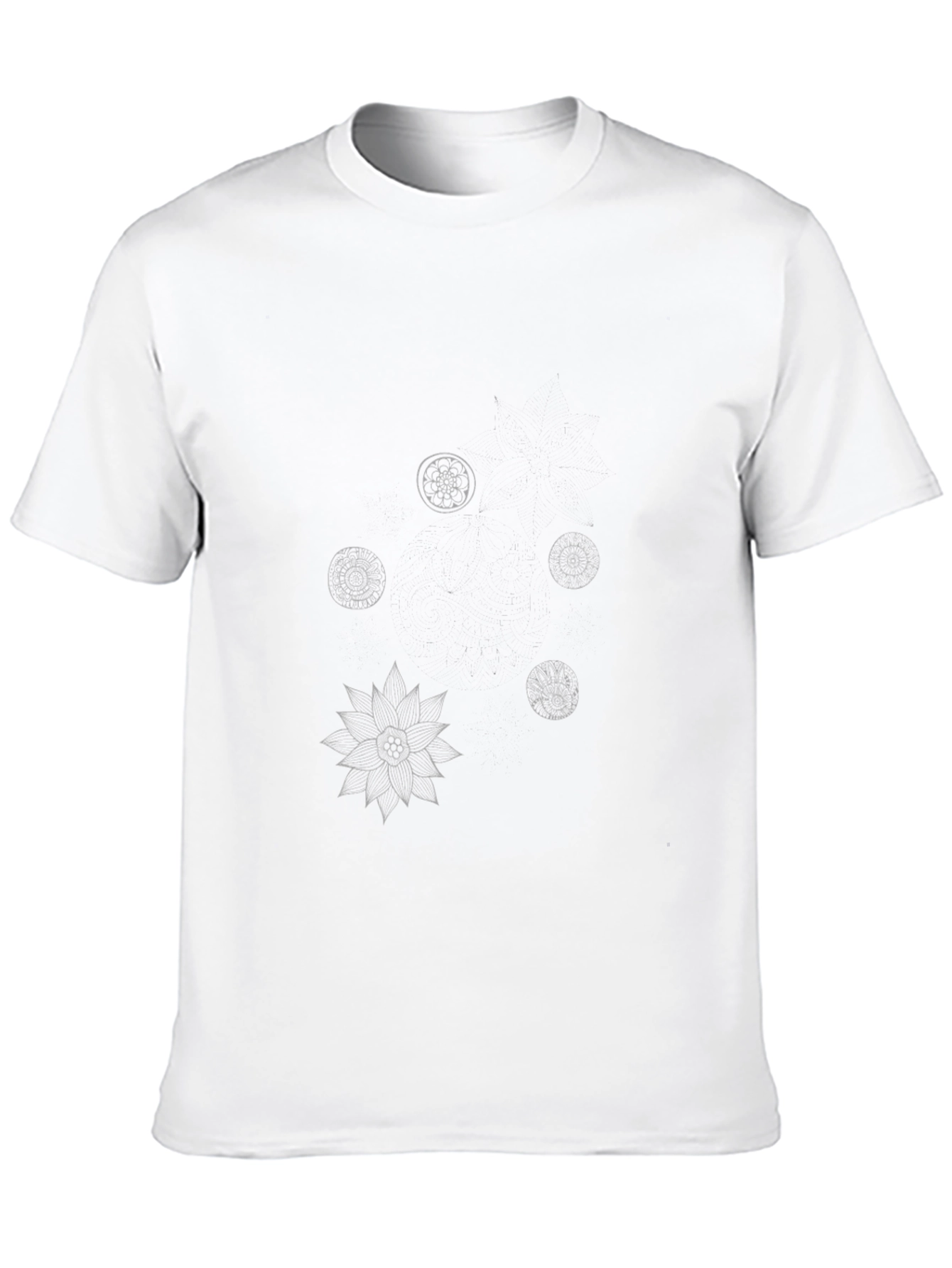 Geometric Print Black T-Shirt