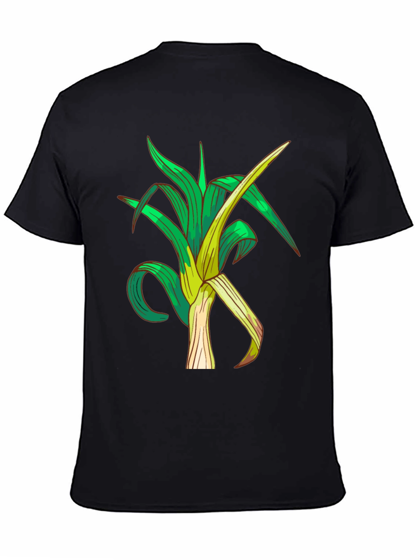 Leek Graphic Tee - Stylish Vegetable Print