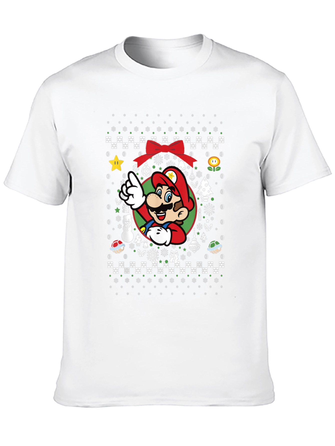 Mario Christmas Ugly Sweater T-Shirt