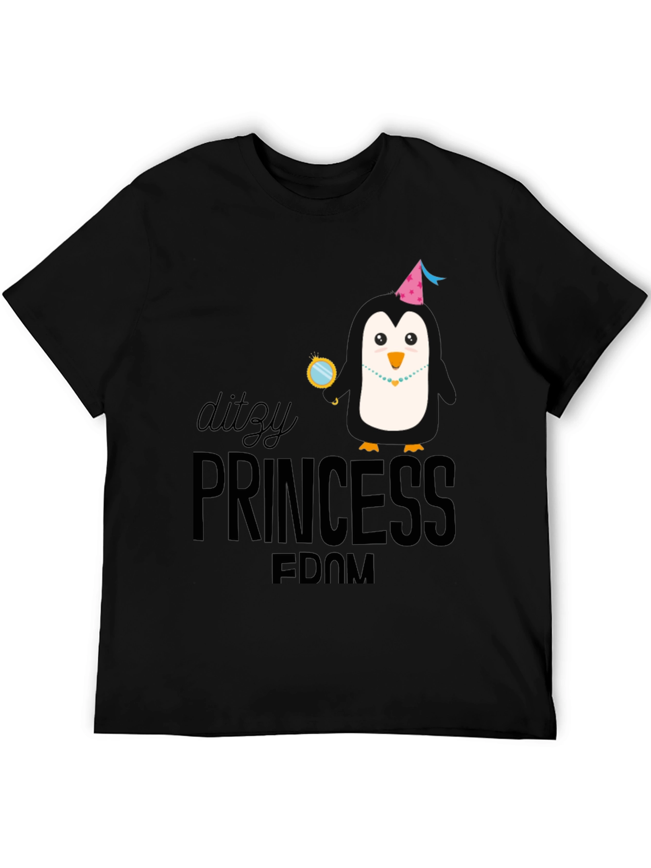 Dizzy Princess Penguin Graphic T-Shirt