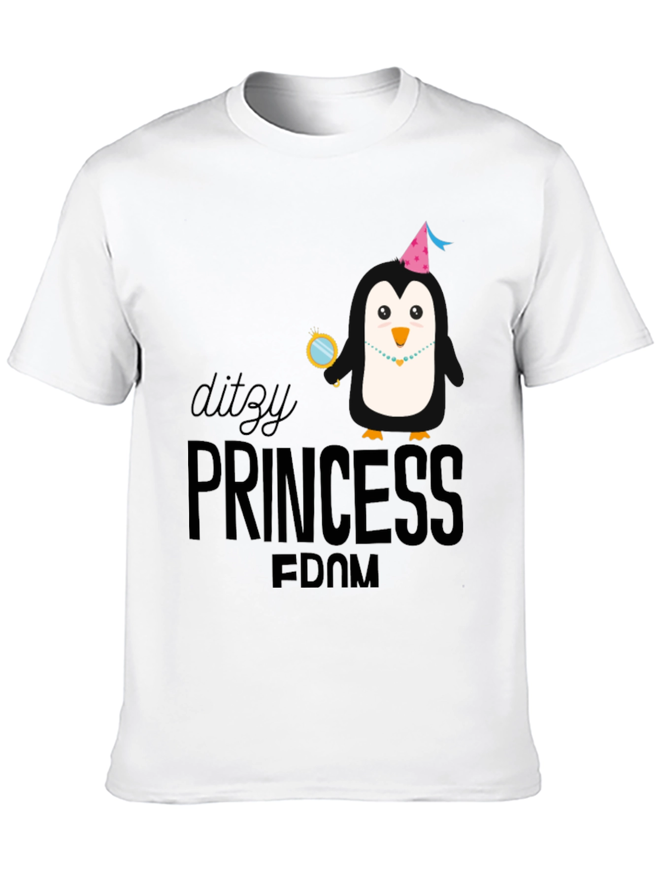 Dizzy Princess Penguin Graphic T-Shirt