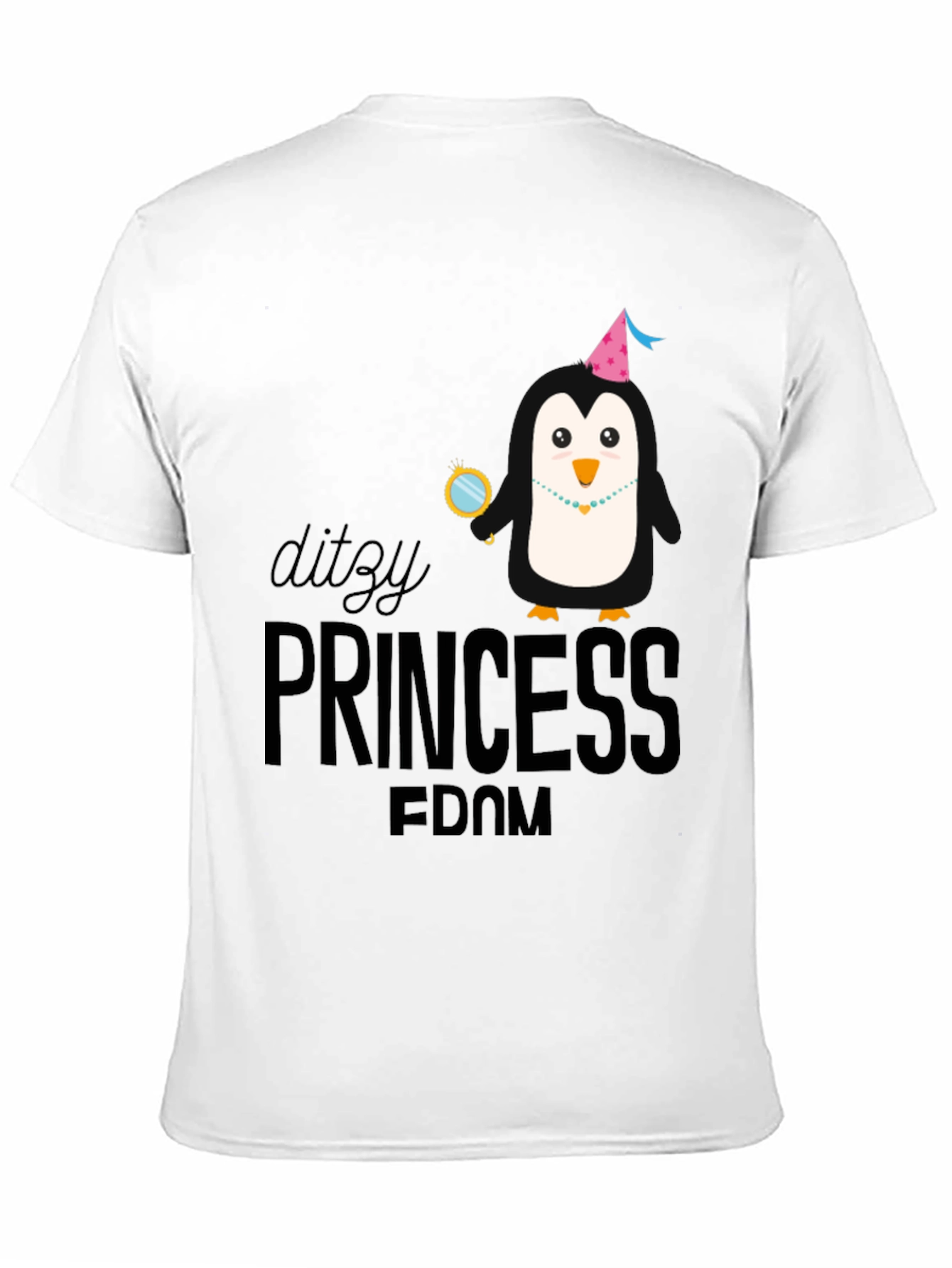 Dizzy Princess Penguin Graphic T-Shirt