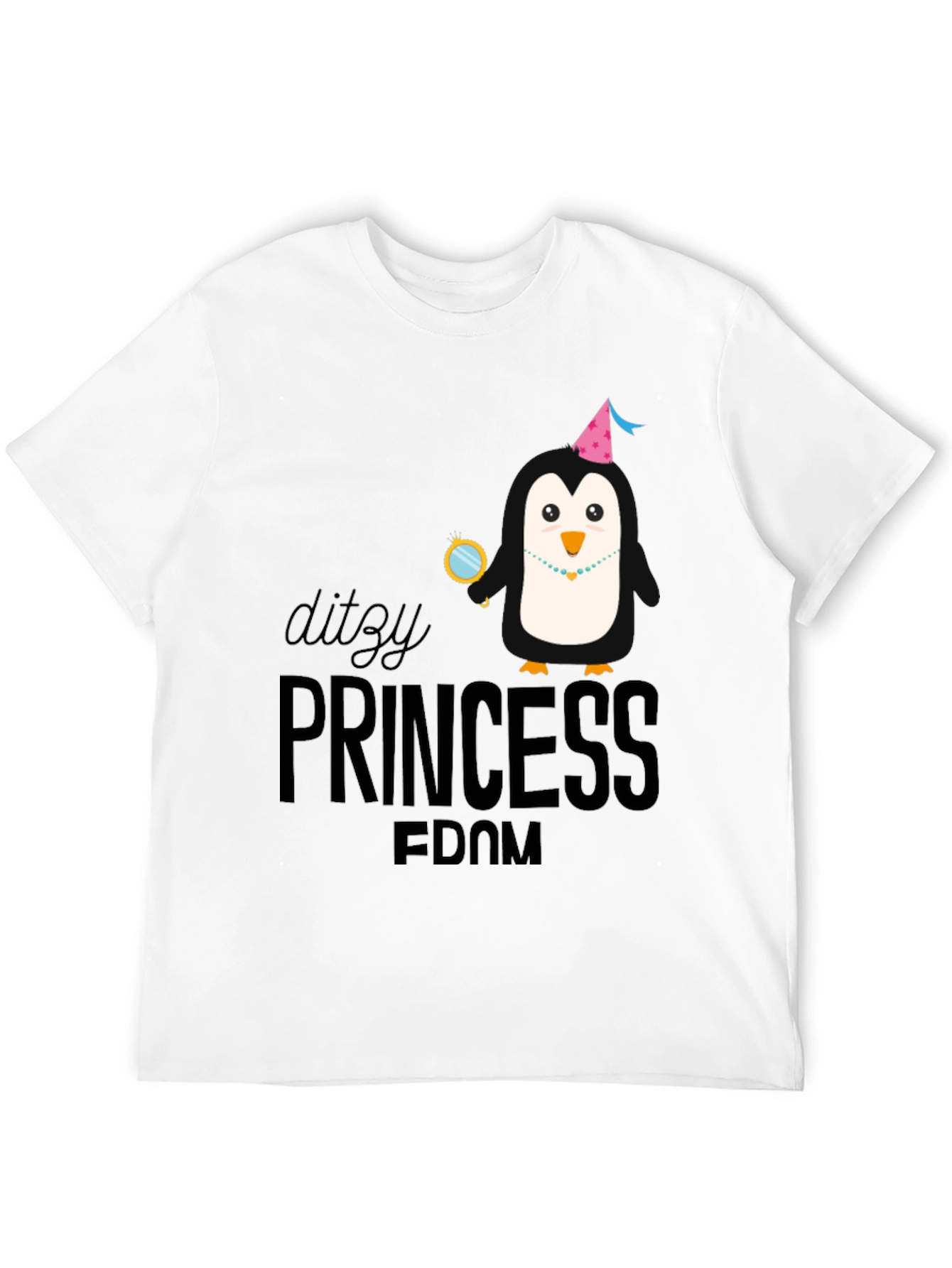 Dizzy Princess Penguin Graphic T-Shirt