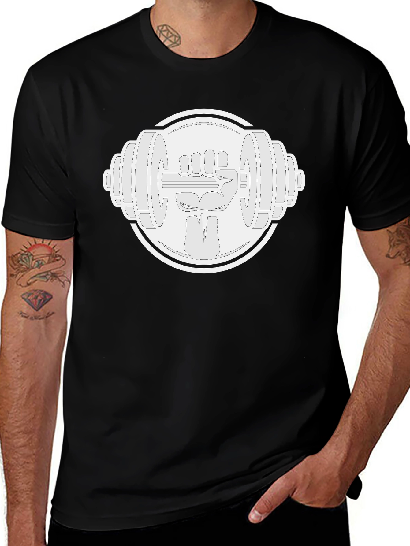 Weightlifting Hand T-Shirt - Gym Workout Apparel